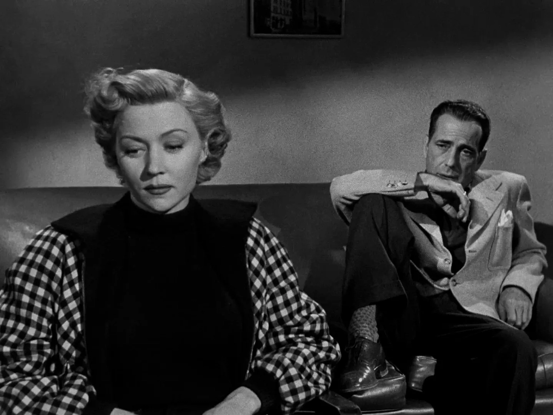 Humphrey Bogart and Gloria Grahame in In a Lonely Place (1950)