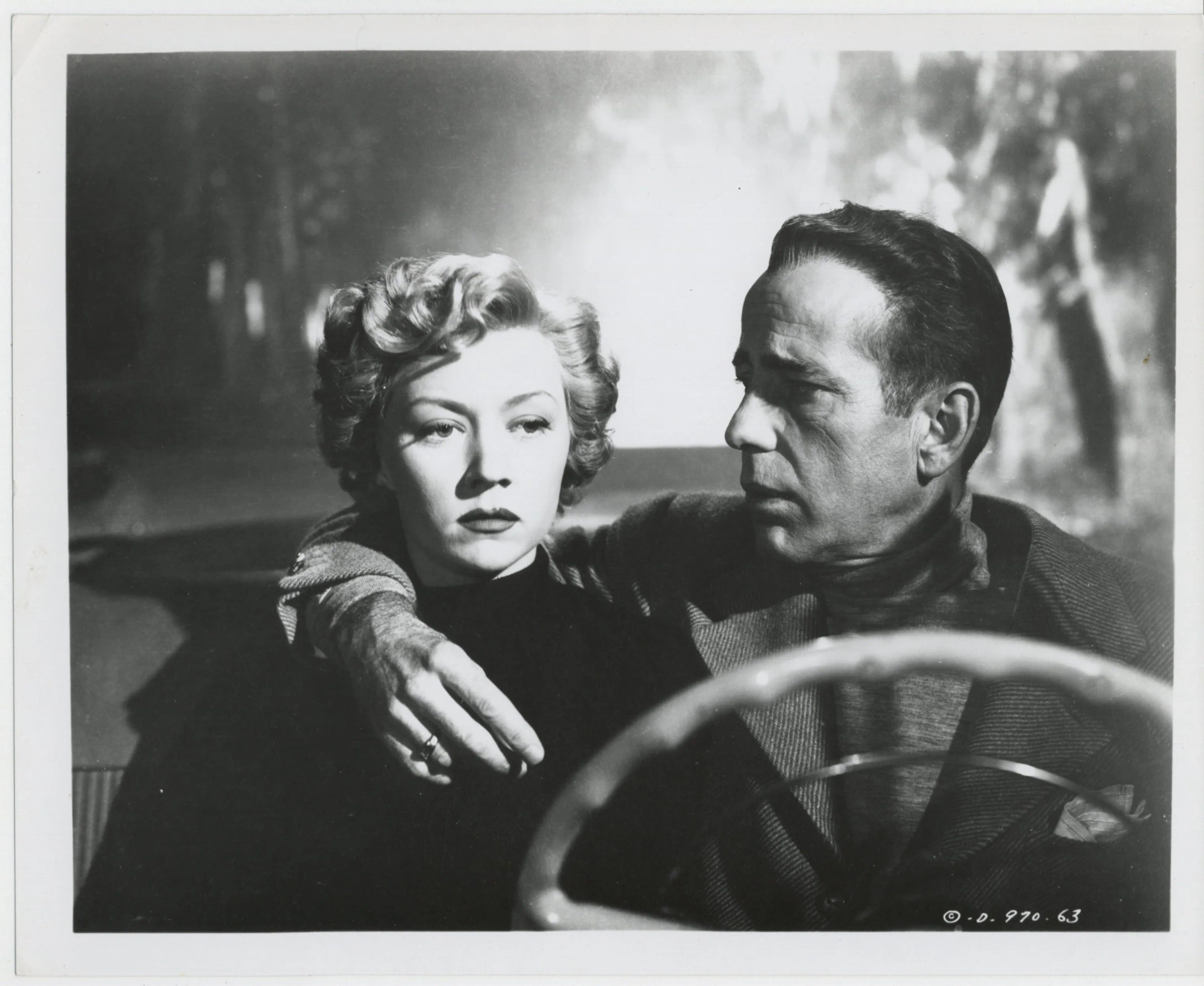 Humphrey Bogart and Gloria Grahame in In a Lonely Place (1950)