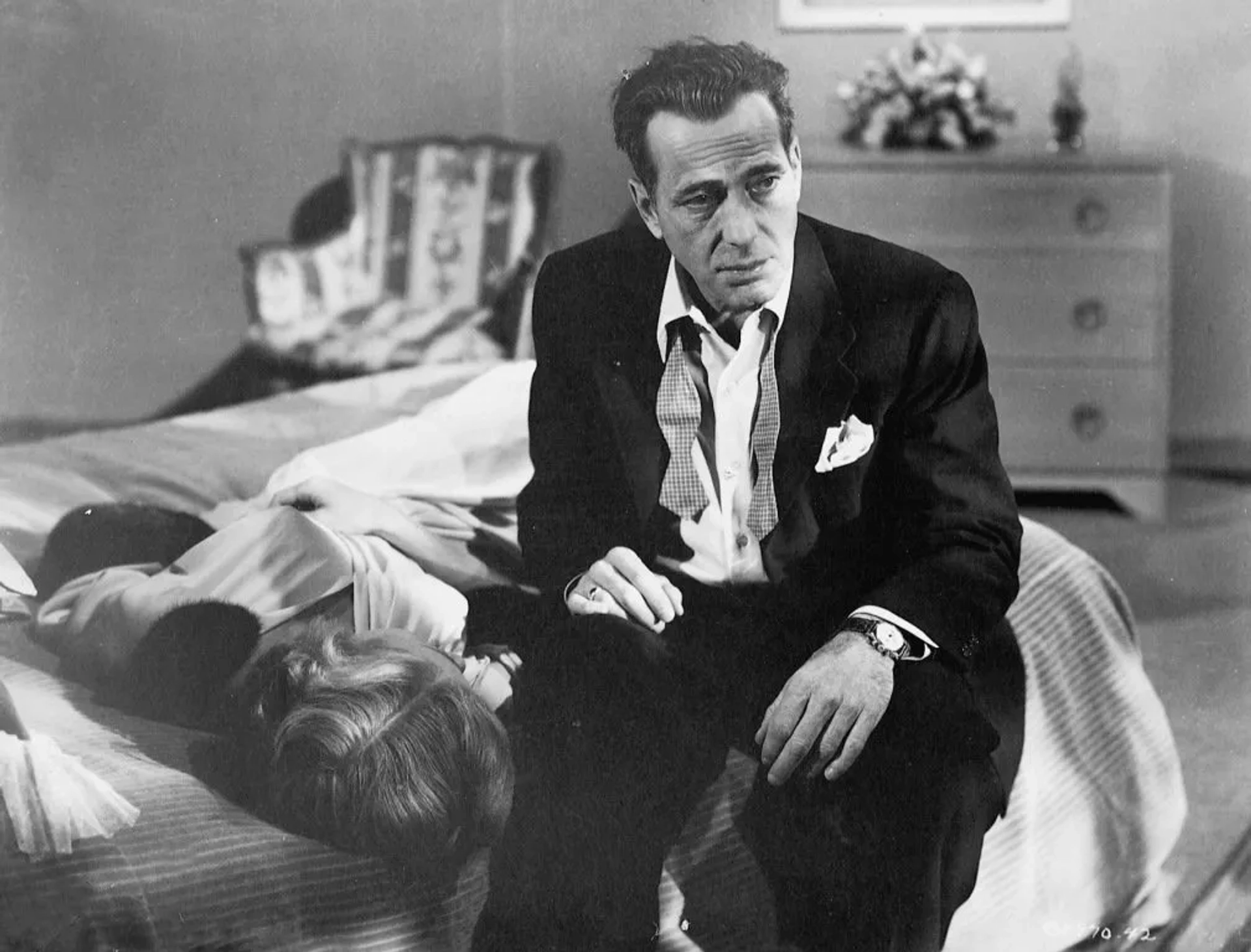 Humphrey Bogart and Gloria Grahame in In a Lonely Place (1950)