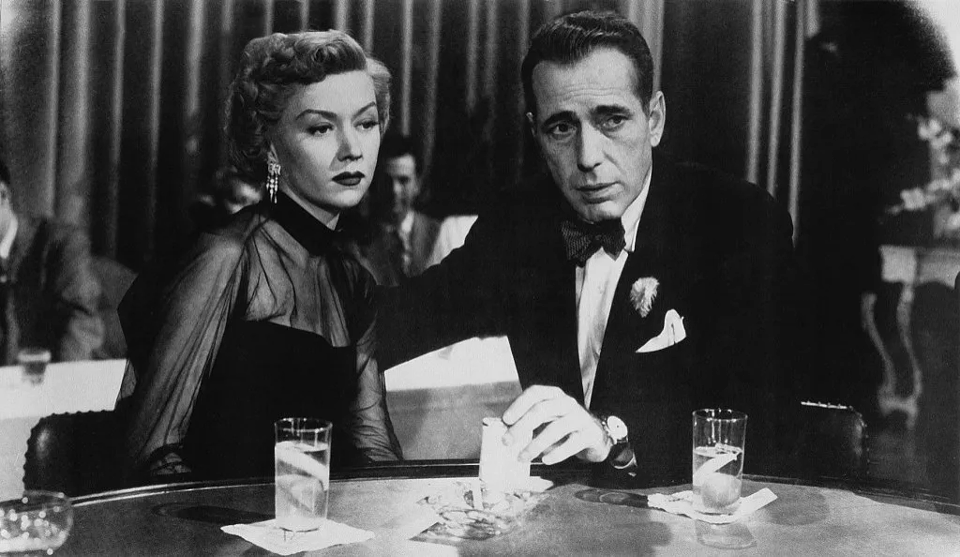 Humphrey Bogart and Gloria Grahame in In a Lonely Place (1950)