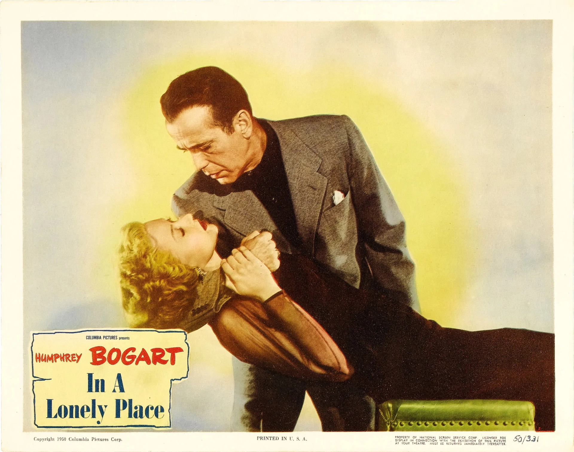 Humphrey Bogart and Gloria Grahame in In a Lonely Place (1950)