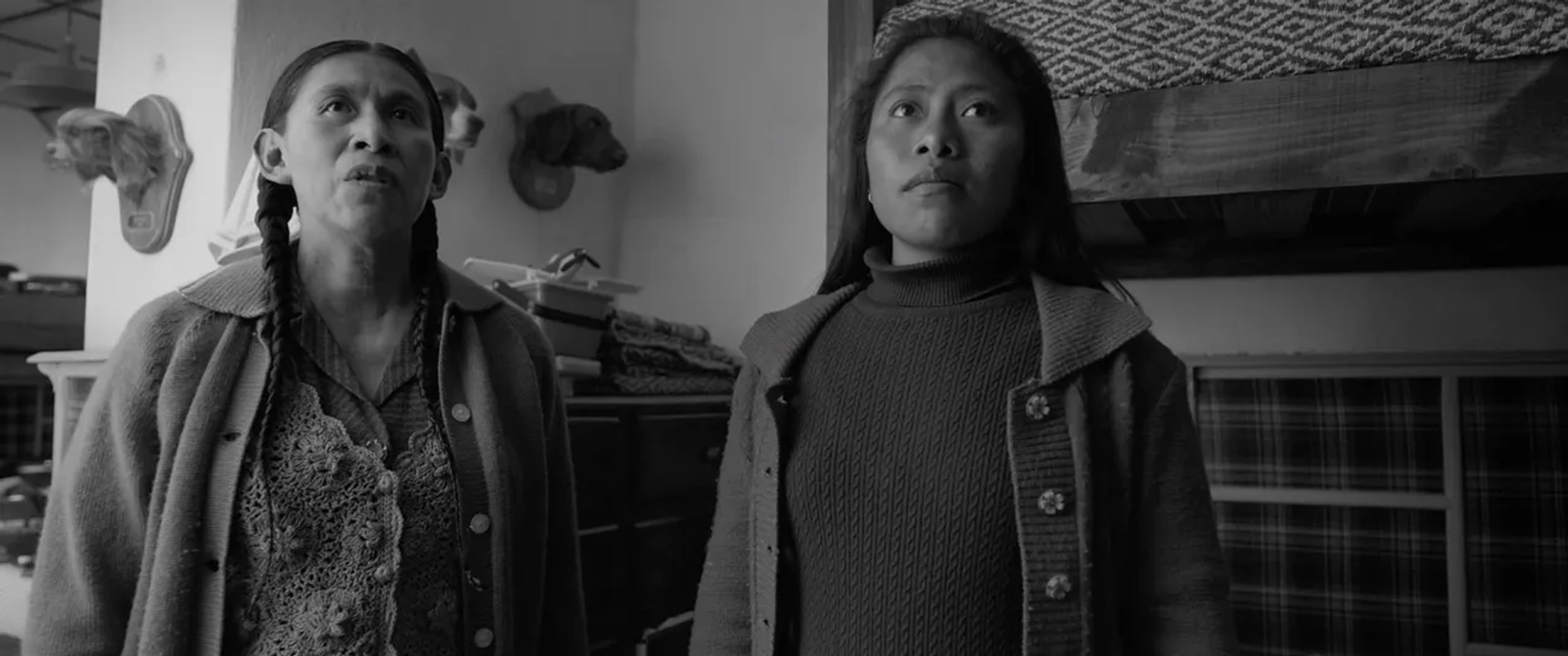 Clementina Guadarrama and Yalitza Aparicio in Roma (2018)