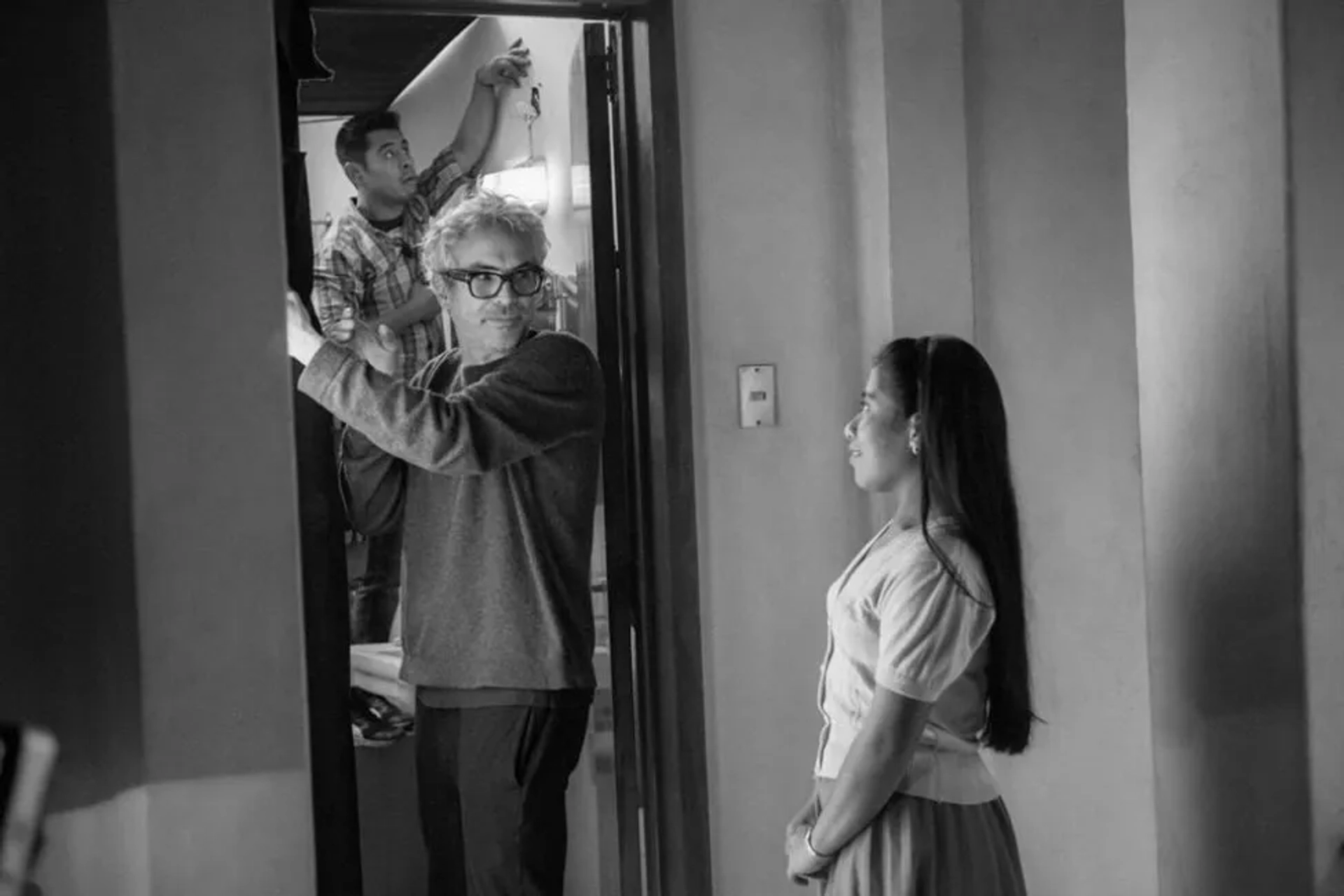 Alfonso Cuarón and Yalitza Aparicio in Roma (2018)