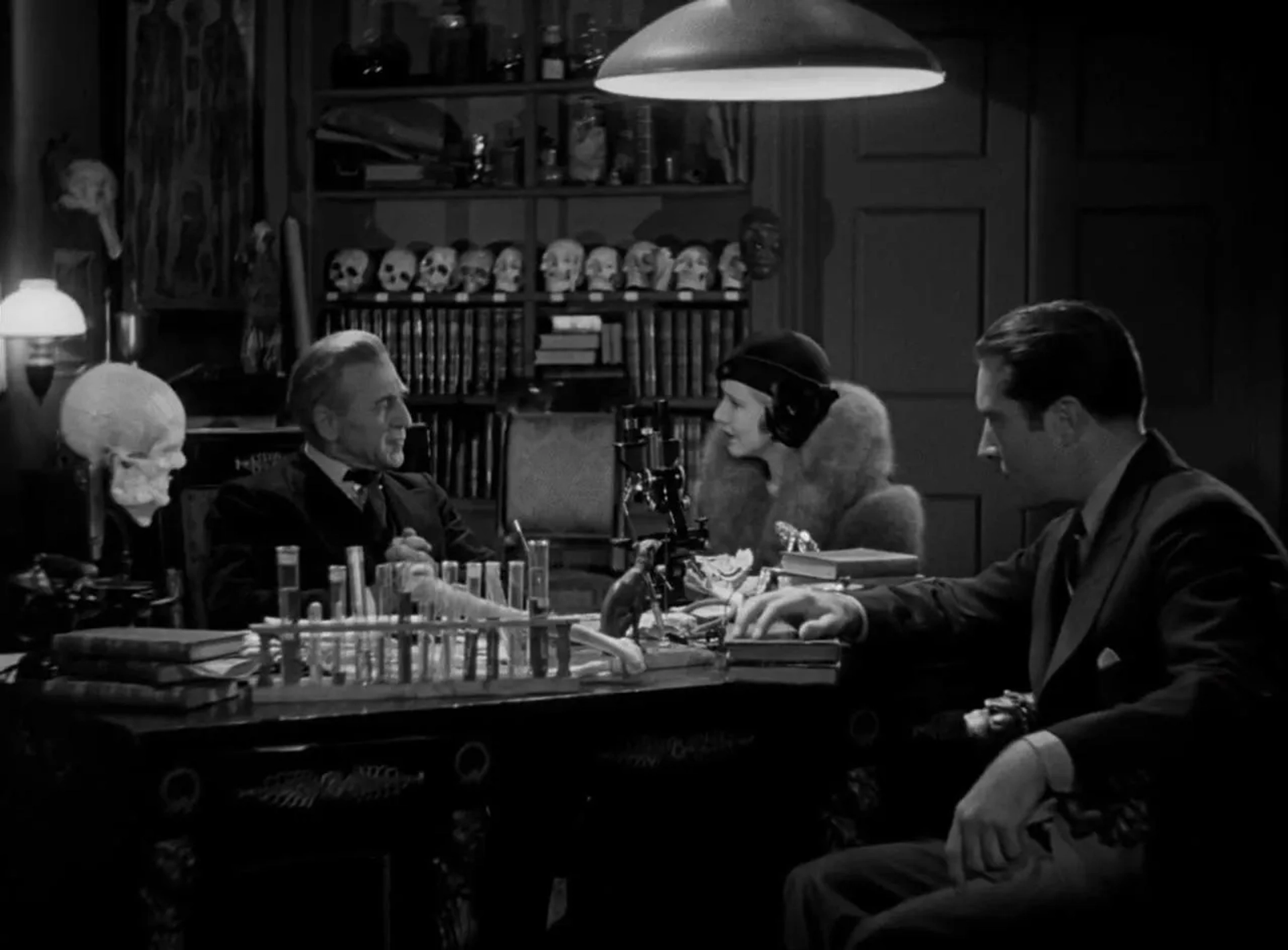 John Boles, Mae Clarke, and Edward Van Sloan in Frankenstein (1931)