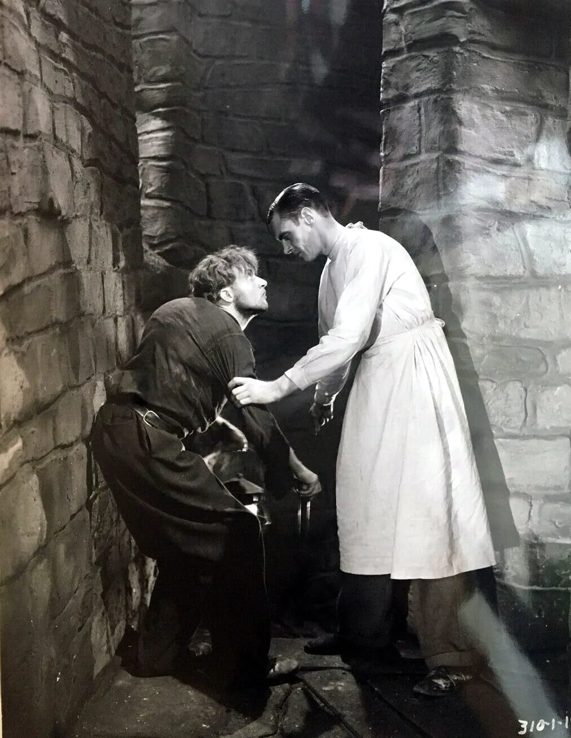 Colin Clive and Dwight Frye in Frankenstein (1931)