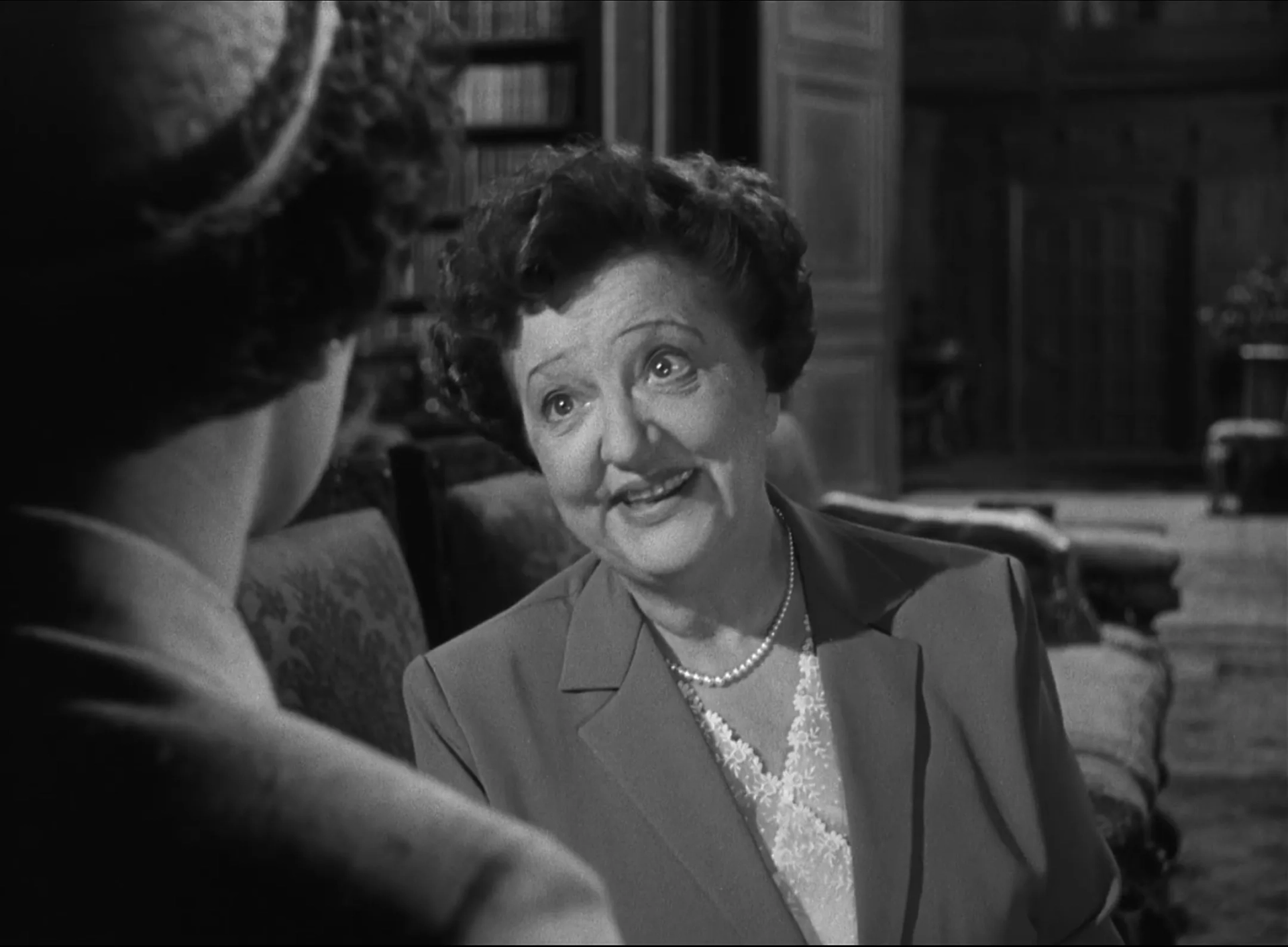 Marion Lorne and Ruth Roman in Strangers on a Train (1951)