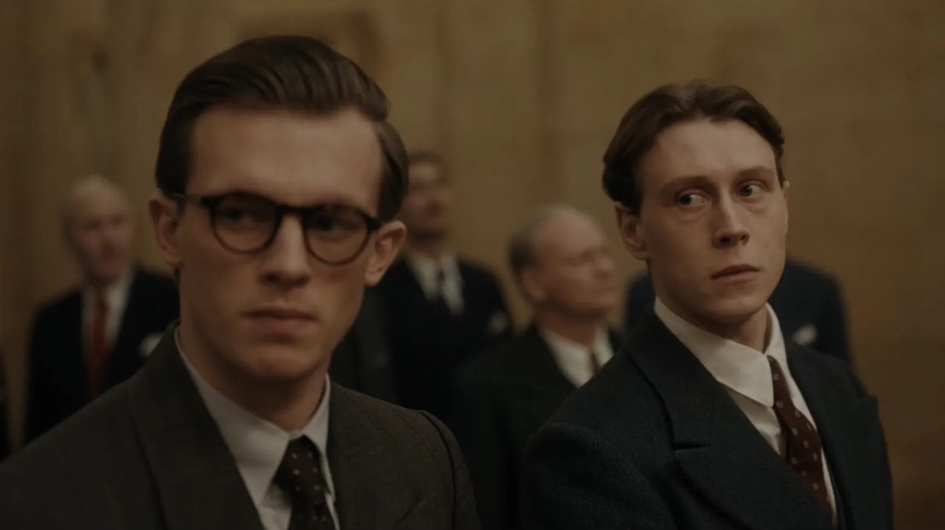 George MacKay and Jannis Niewöhner in Munich: The Edge of War (2021)