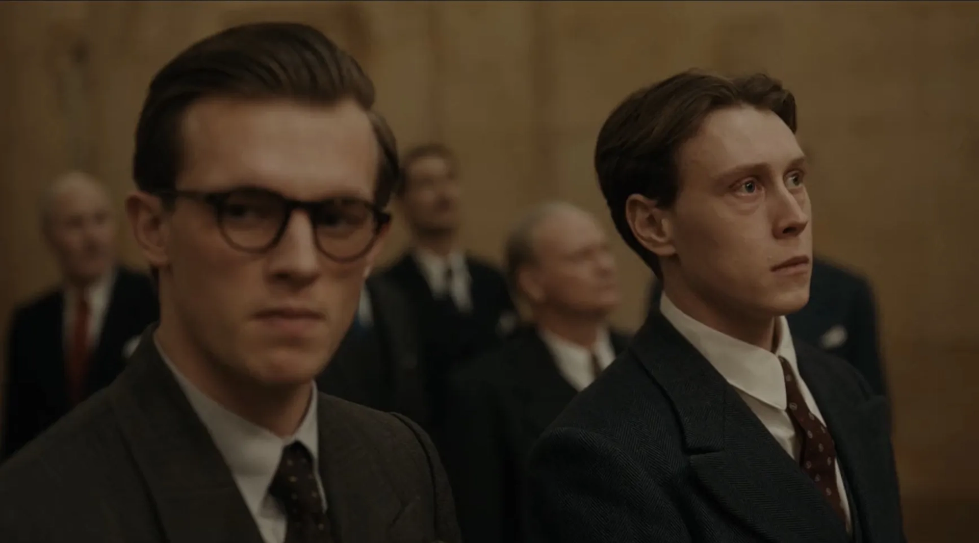 George MacKay and Jannis Niewöhner in Munich: The Edge of War (2021)