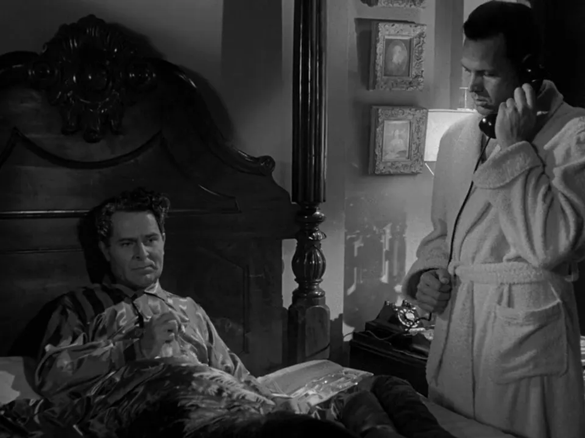 Chris Alcaide and Alexander Scourby in The Big Heat (1953)