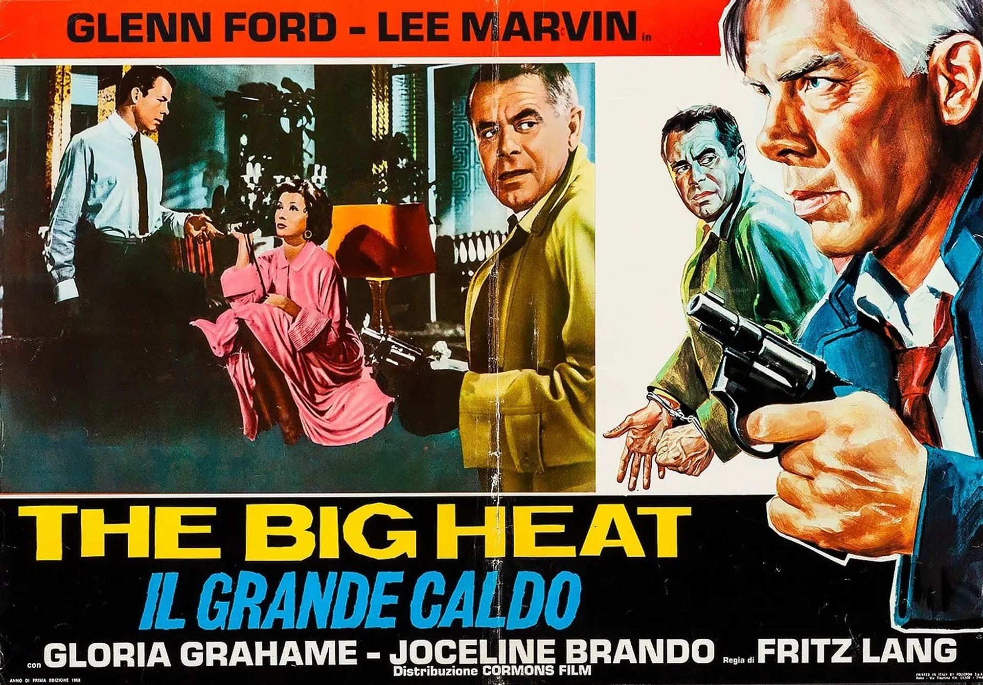 Glenn Ford, Lee Marvin, and Gloria Grahame in The Big Heat (1953)