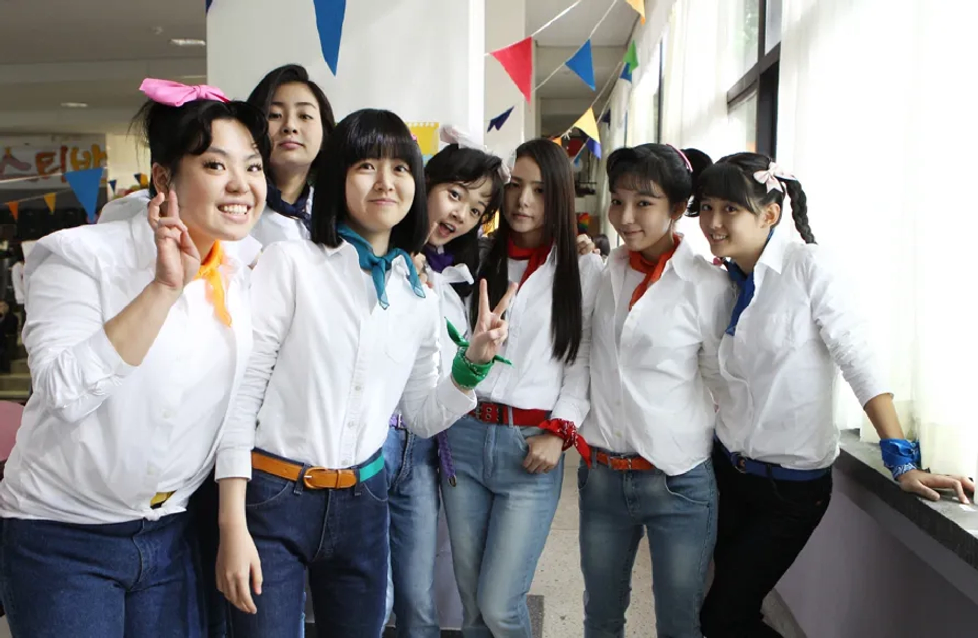 Shim Eun-kyung, Min-yeong Kim, Hyo-Rin Min, Kang So-ra, Park Jin-joo, Bo-mi Kim, and Bo-ra Nam in Sunny (2011)