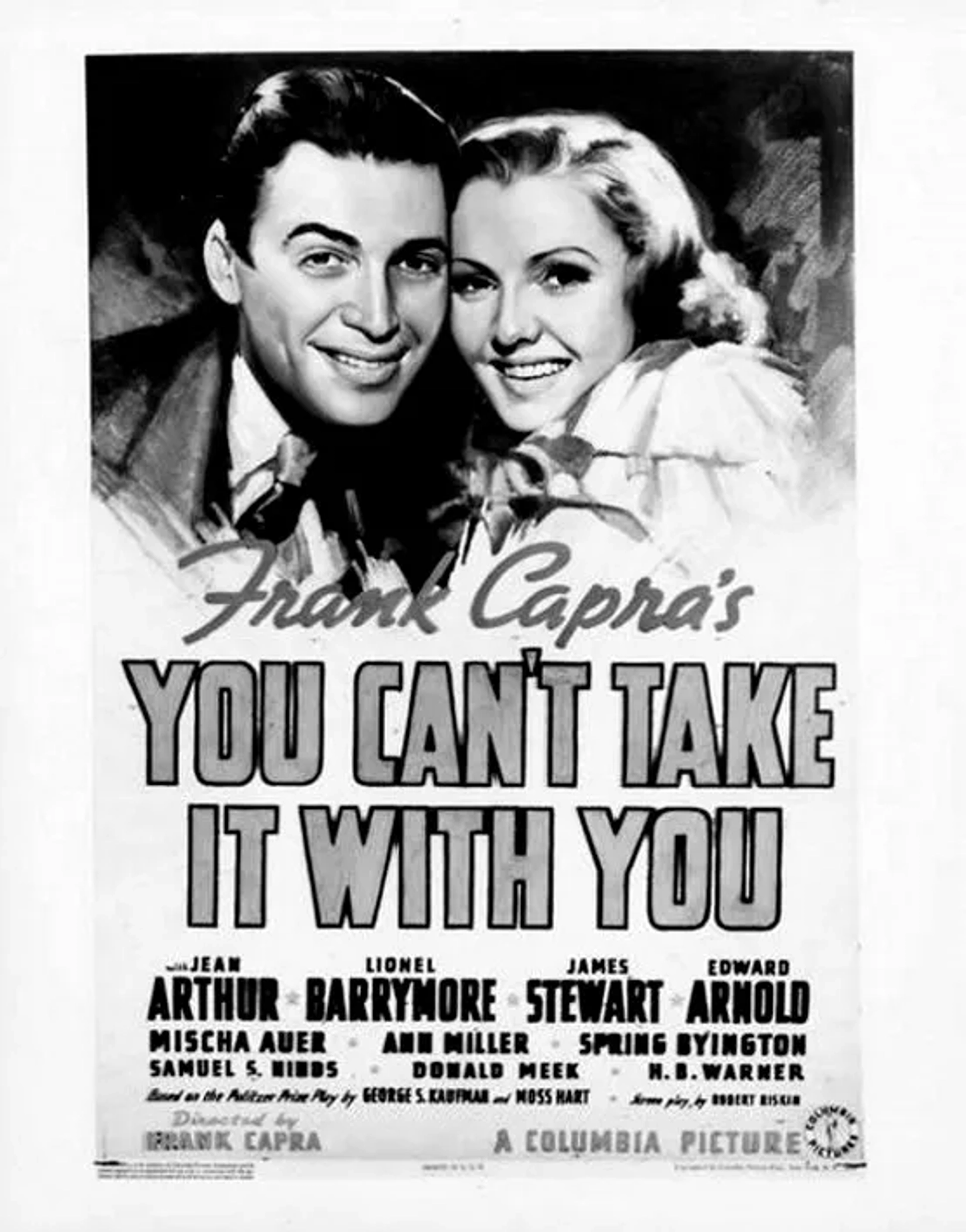 James Stewart and Jean Arthur in You Can't Take It with You (1938)