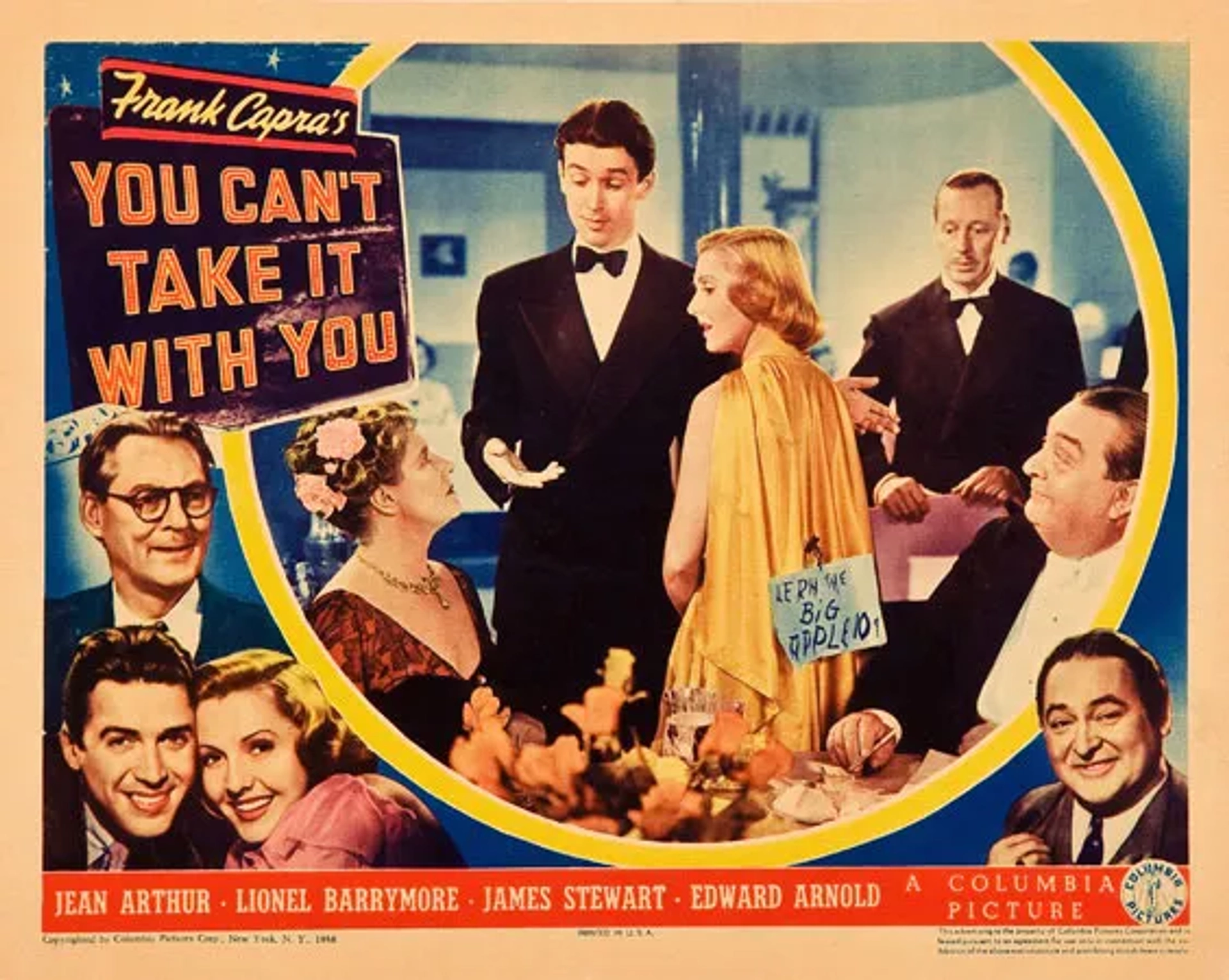 James Stewart, Jean Arthur, Lionel Barrymore, Edward Arnold, Mary Forbes, and Robert Greig in You Can't Take It with You (1938)