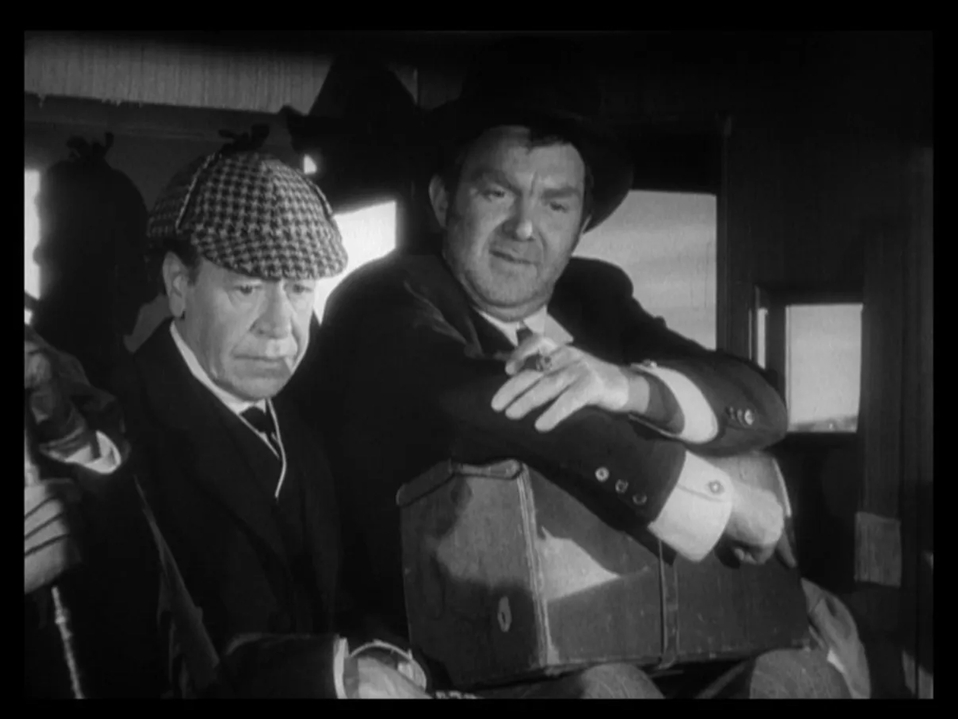 Donald Meek and Thomas Mitchell in Stagecoach (1939)