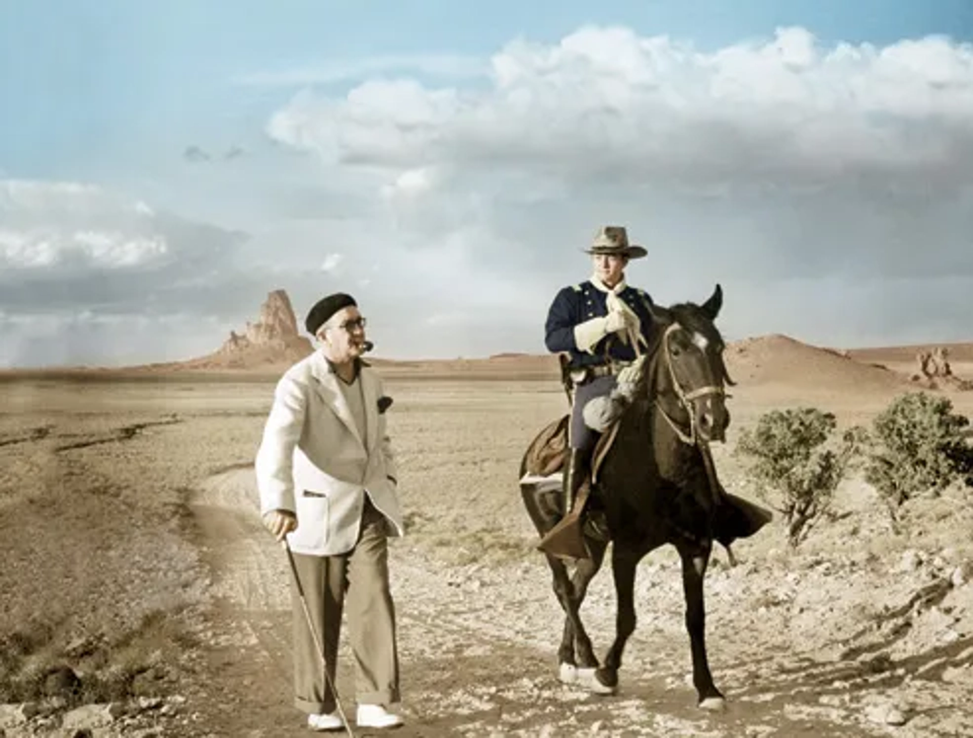 John Ford and Tim Holt in Stagecoach (1939)