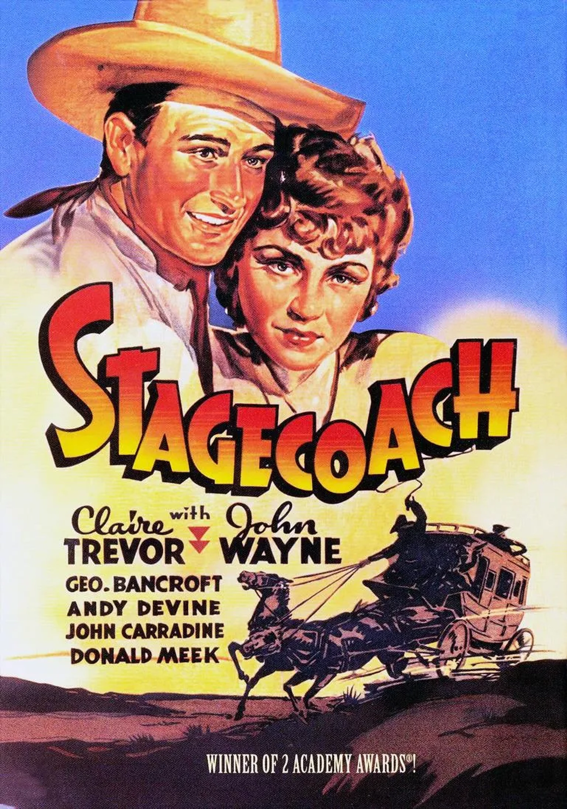 John Wayne and Claire Trevor in Stagecoach (1939)