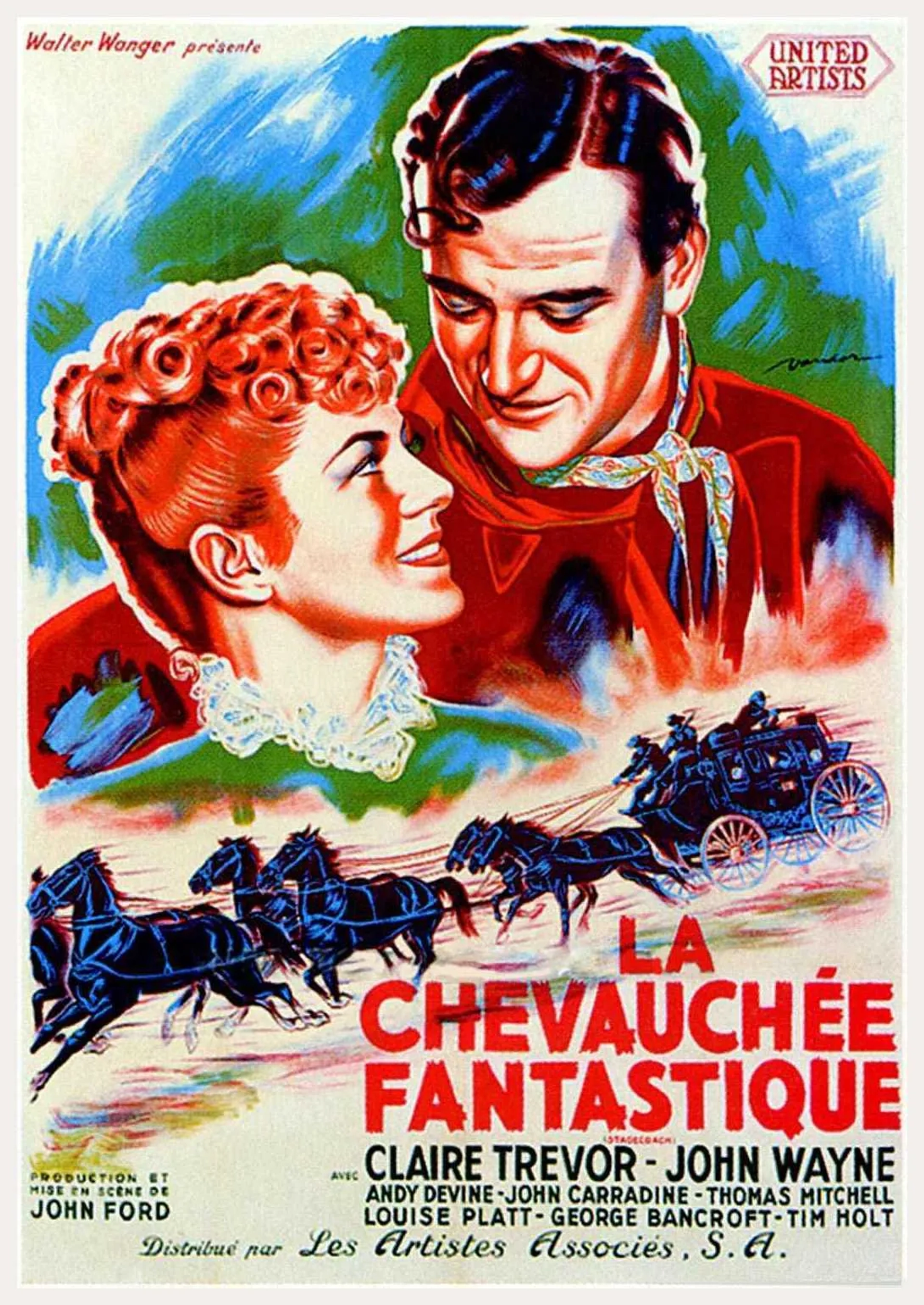 John Wayne and Claire Trevor in Stagecoach (1939)