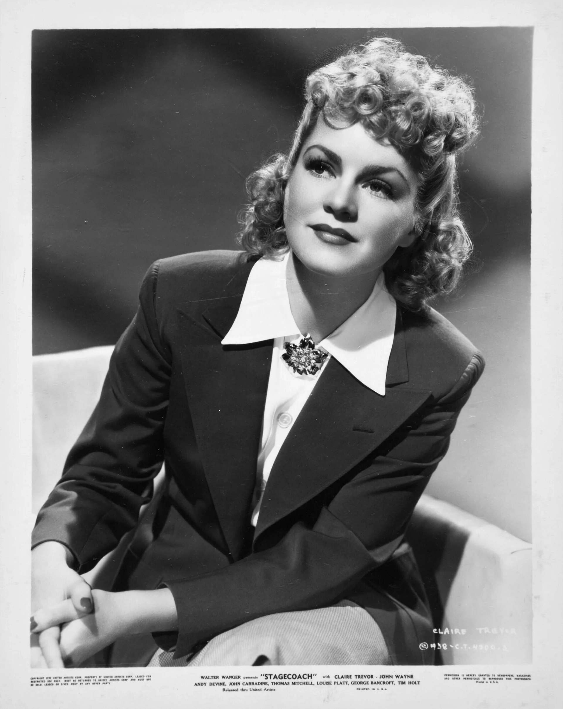 Claire Trevor in Stagecoach (1939)