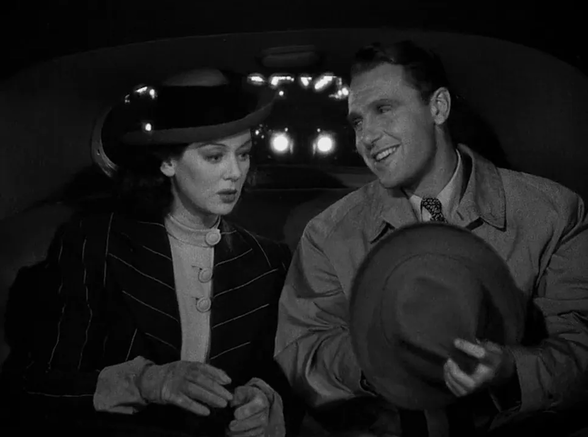 Ralph Bellamy and Rosalind Russell in His Girl Friday (1940)