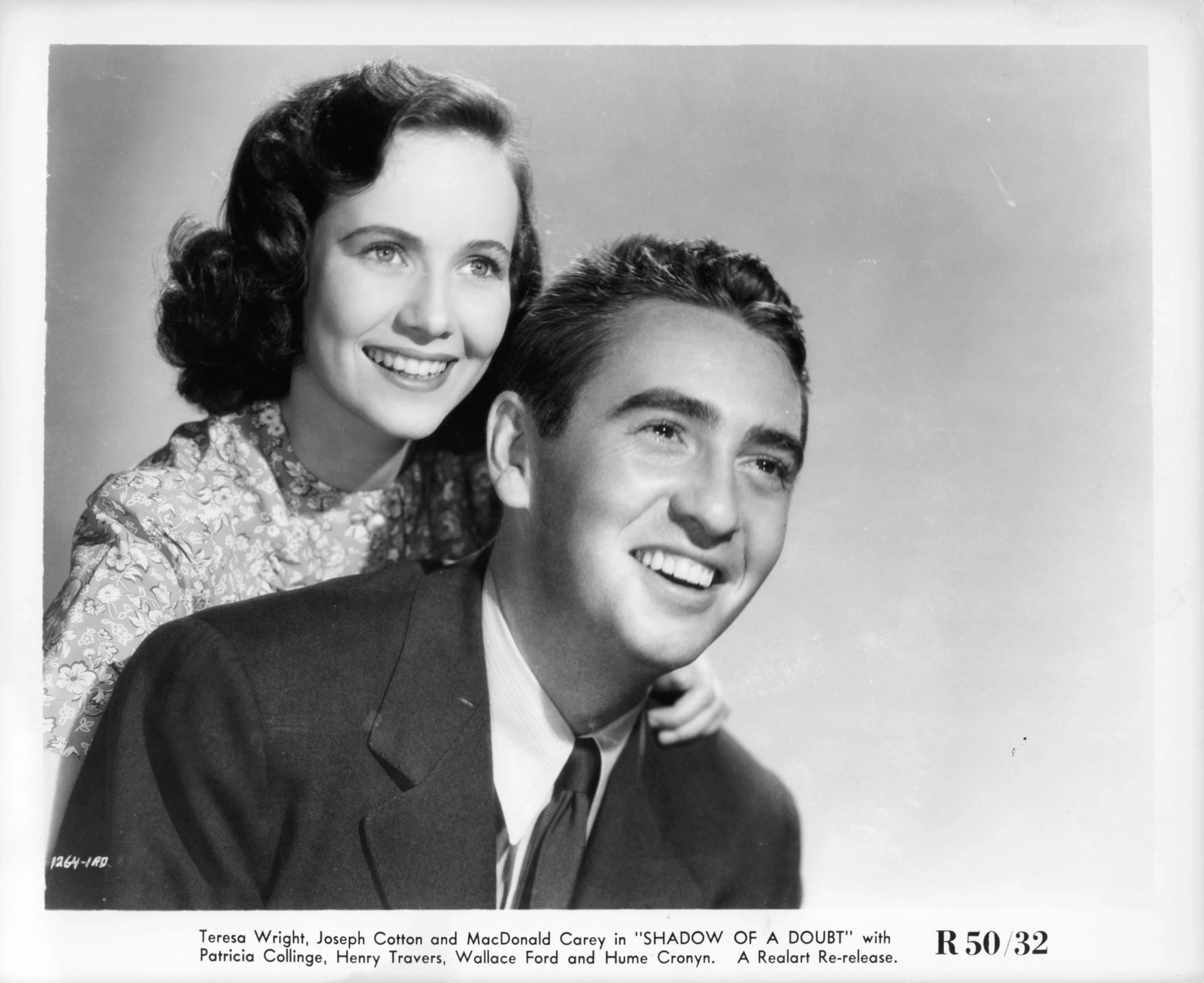 Macdonald Carey and Teresa Wright in Shadow of a Doubt (1943)