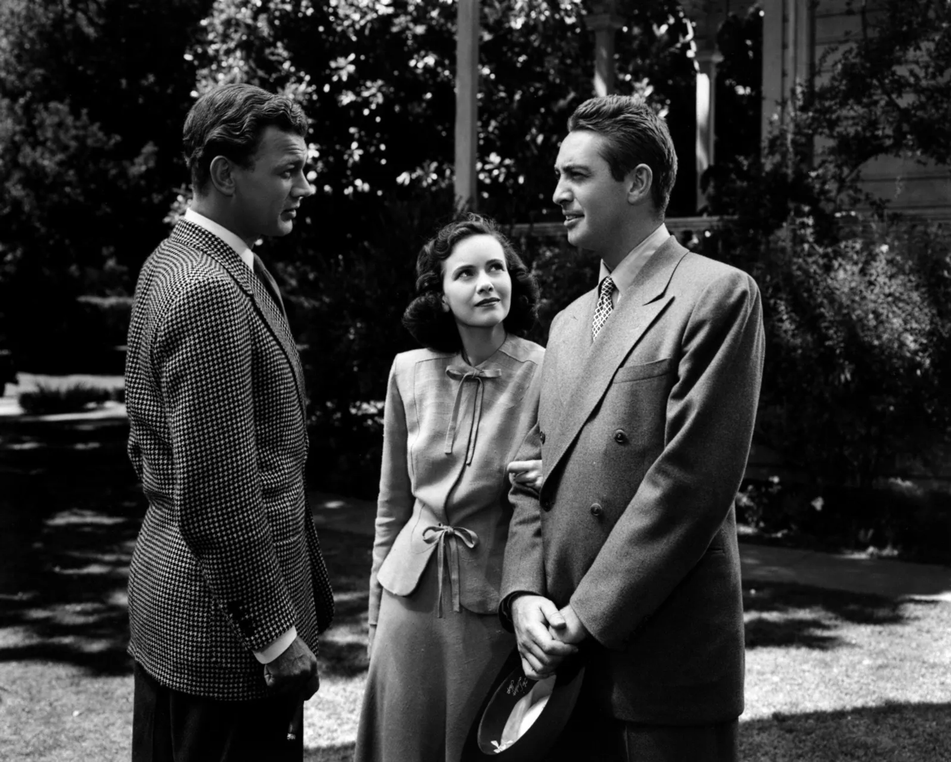 Joseph Cotten, Macdonald Carey, and Teresa Wright in Shadow of a Doubt (1943)