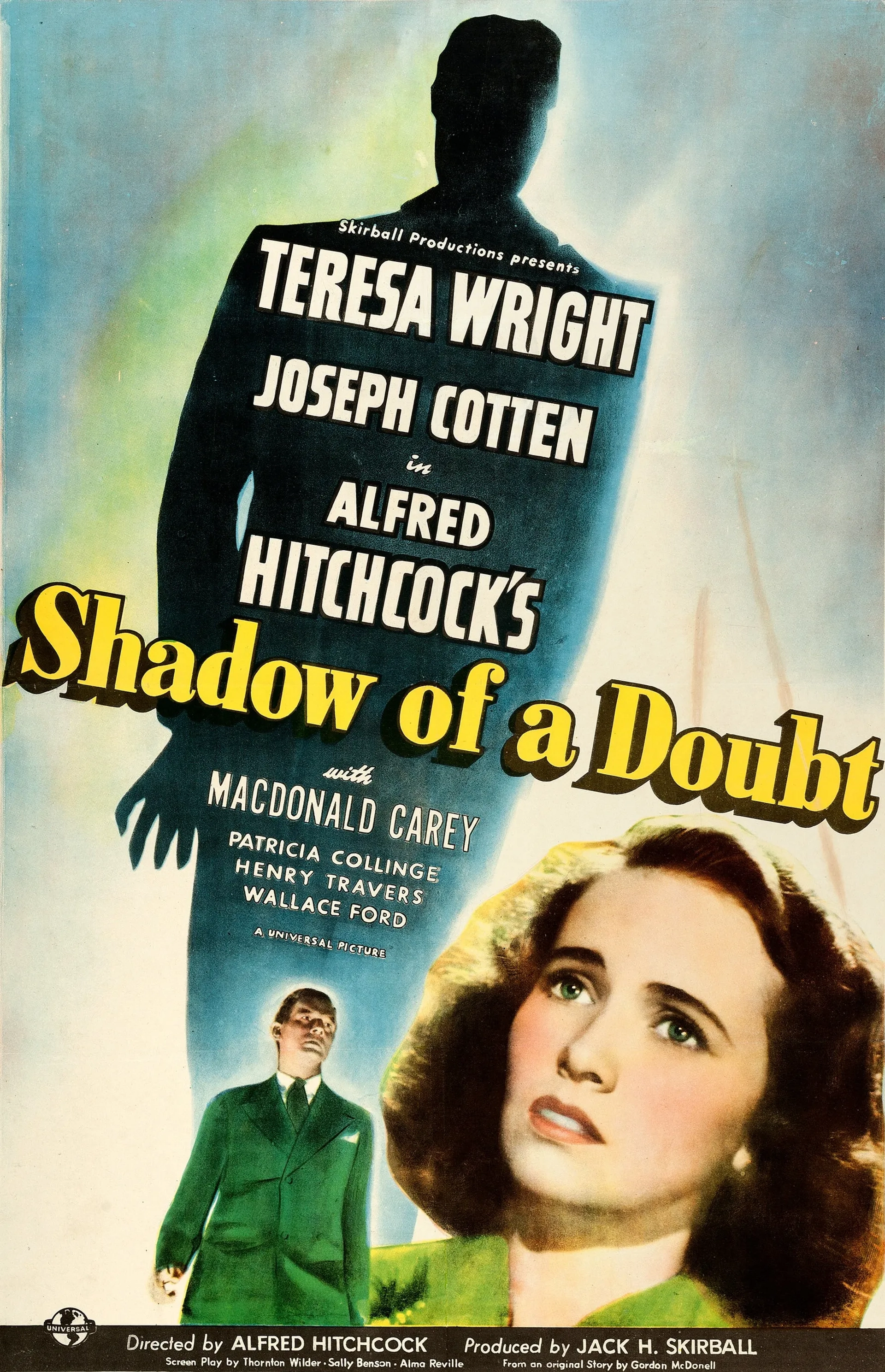 Joseph Cotten and Teresa Wright in Shadow of a Doubt (1943)