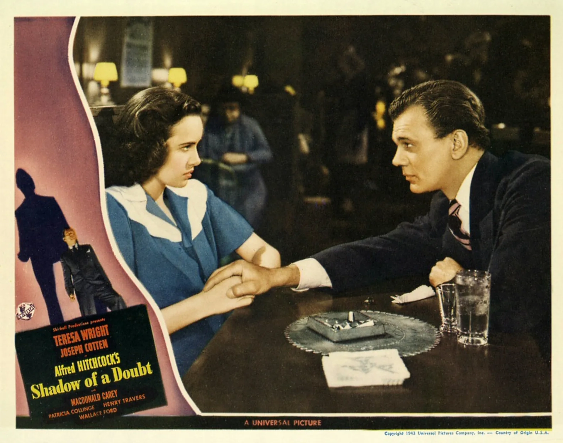 Joseph Cotten and Teresa Wright in Shadow of a Doubt (1943)