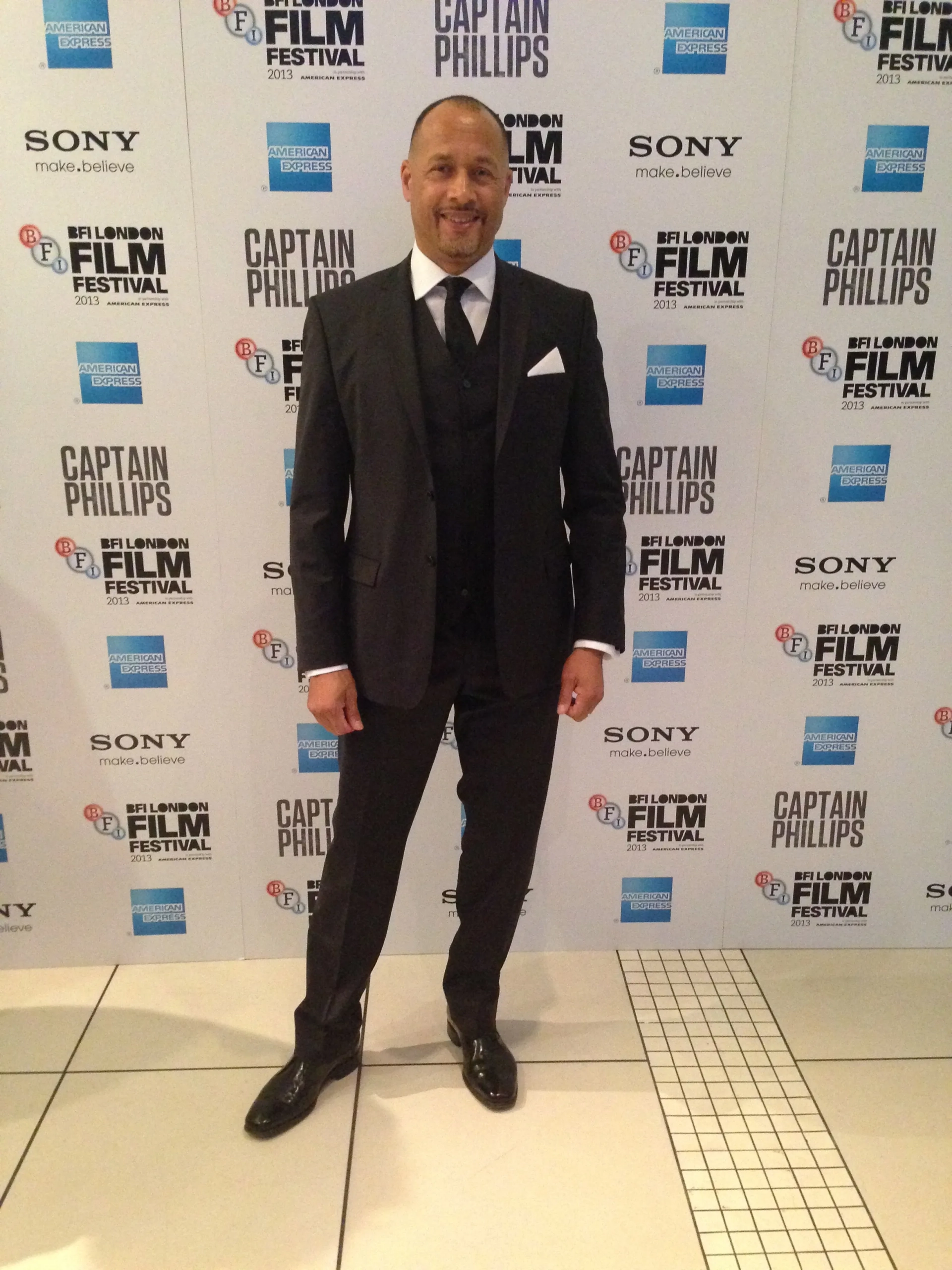 Mark Holden at the Captain Phillips Premier London 2013