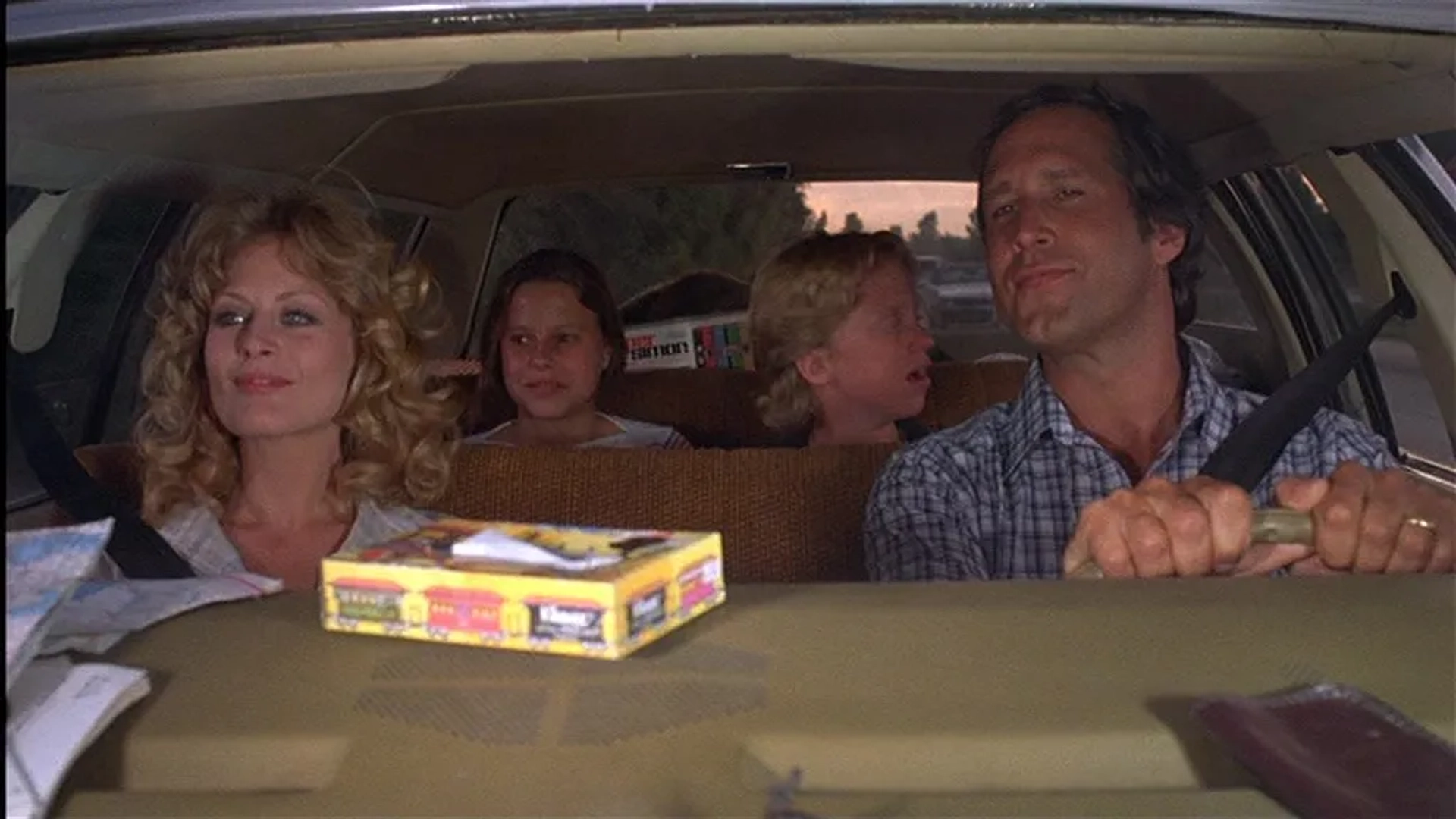 Chevy Chase, Beverly D'Angelo, Anthony Michael Hall, and Dana Barron in Vacation (1983)