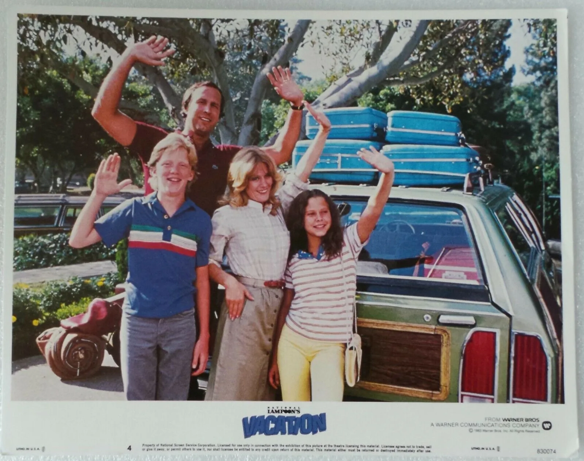 Chevy Chase, Beverly D'Angelo, Anthony Michael Hall, and Dana Barron in Vacation (1983)