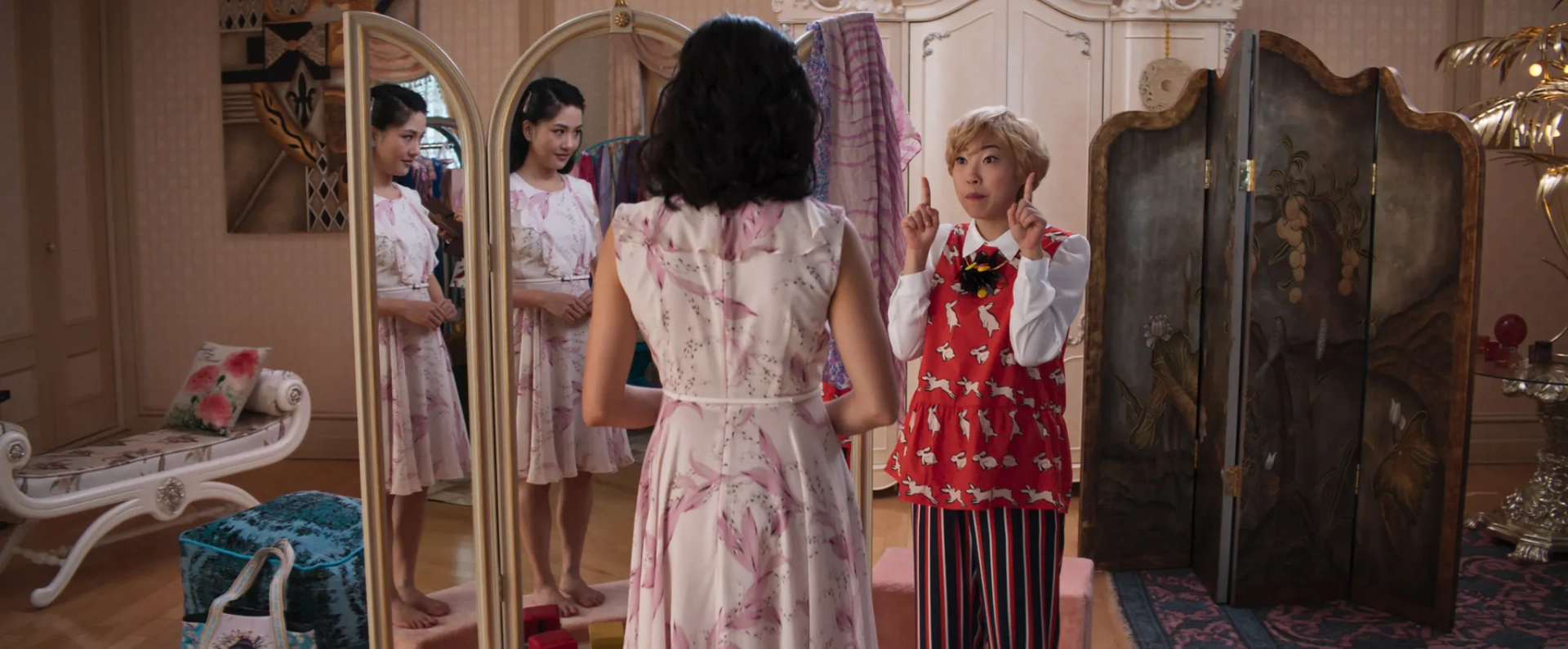 Constance Wu and Awkwafina in Crazy Rich Asians (2018)