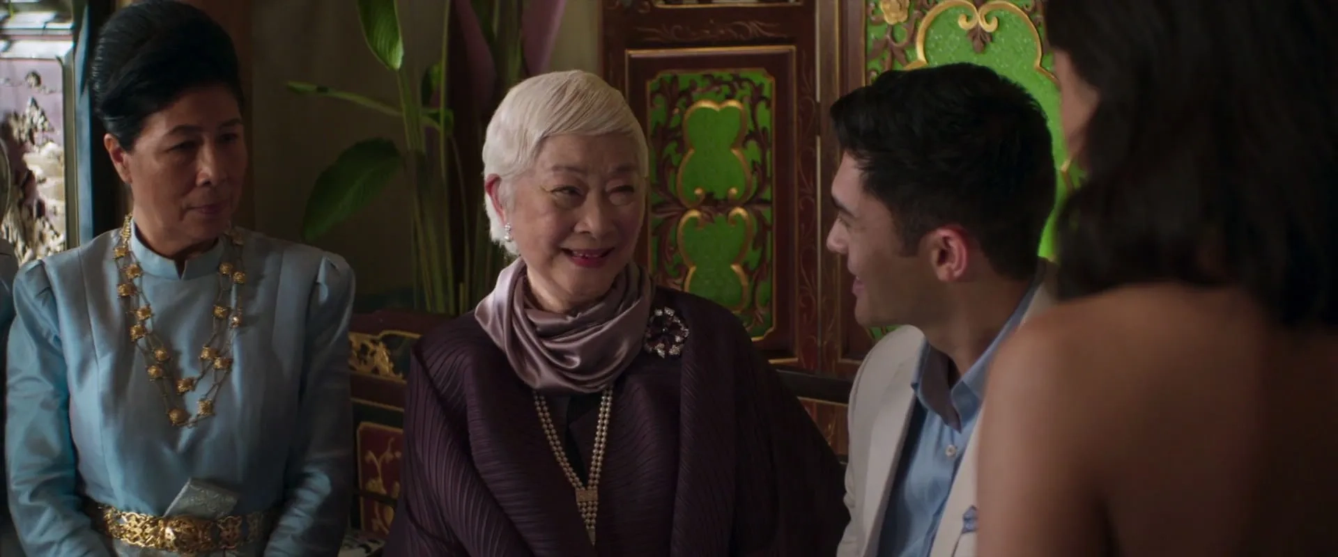 Lisa Lu and Henry Golding in Crazy Rich Asians (2018)