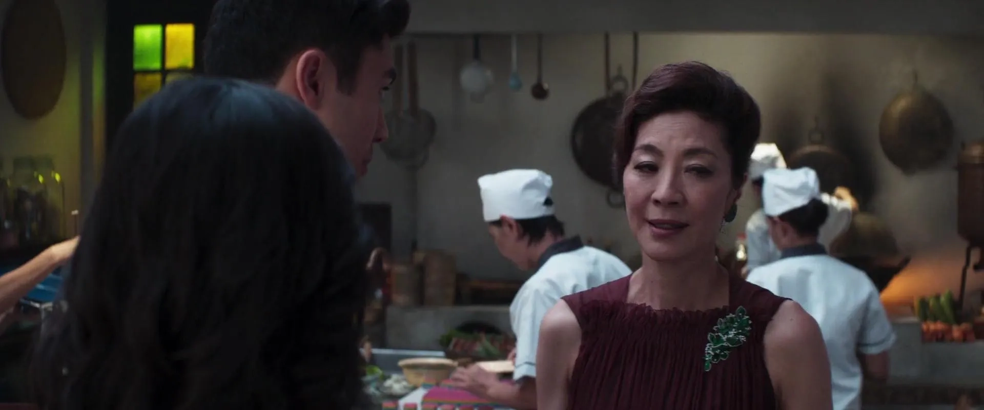 Michelle Yeoh and Henry Golding in Crazy Rich Asians (2018)