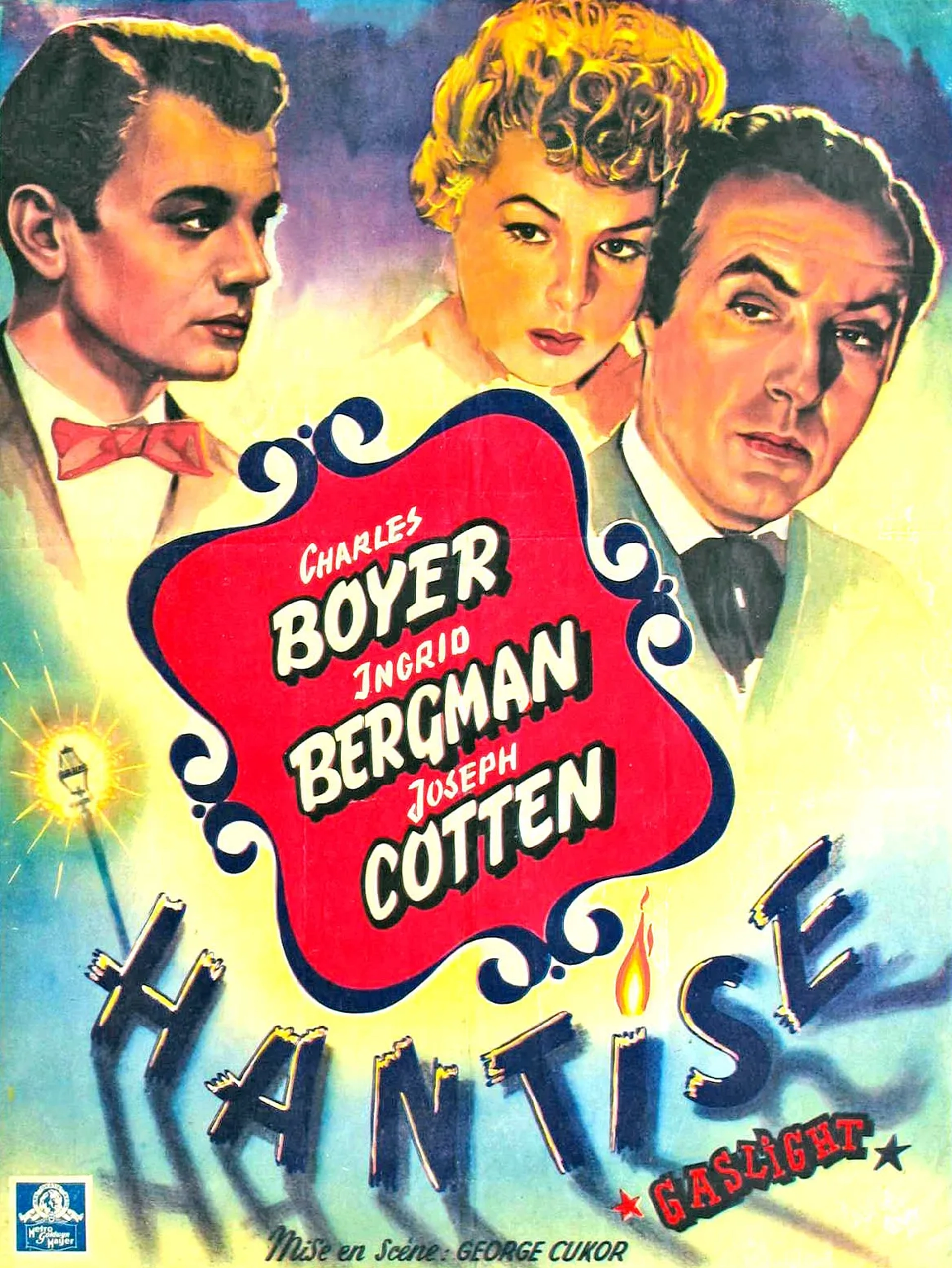 Ingrid Bergman, Charles Boyer, and Joseph Cotten in Gaslight (1944)