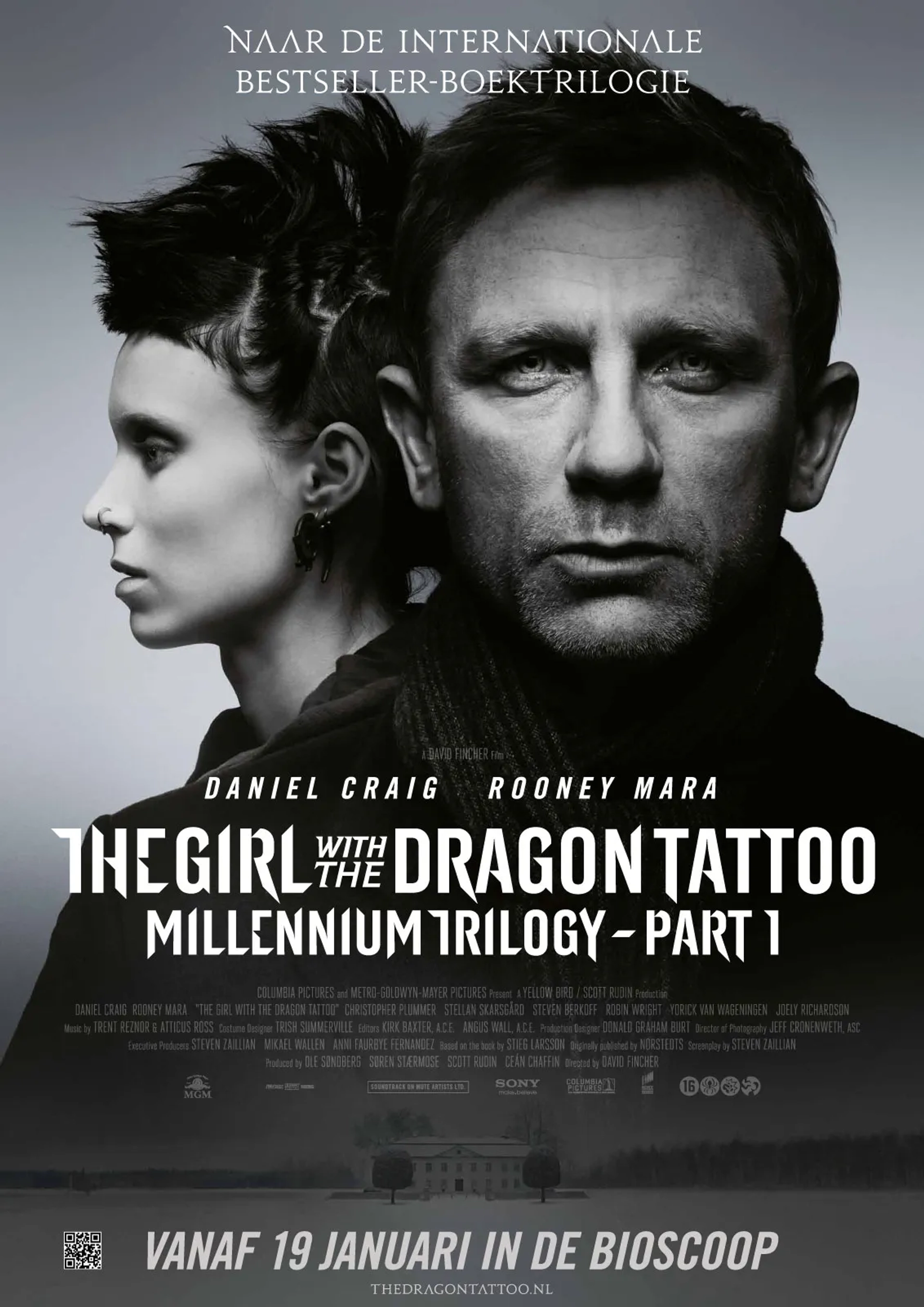 Daniel Craig and Rooney Mara in The Girl with the Dragon Tattoo (2011)