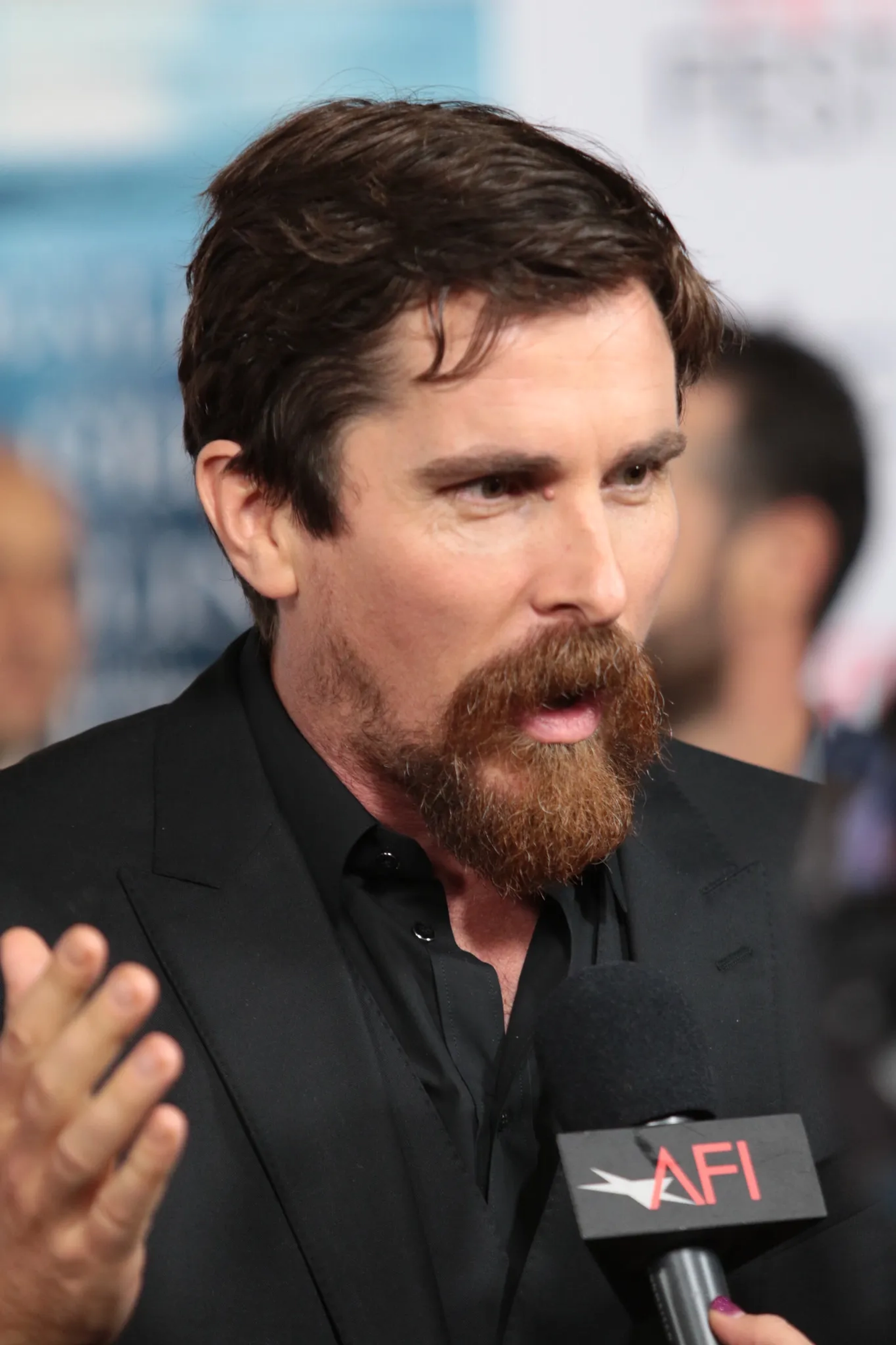 Christian Bale at an event for The Big Short (2015)