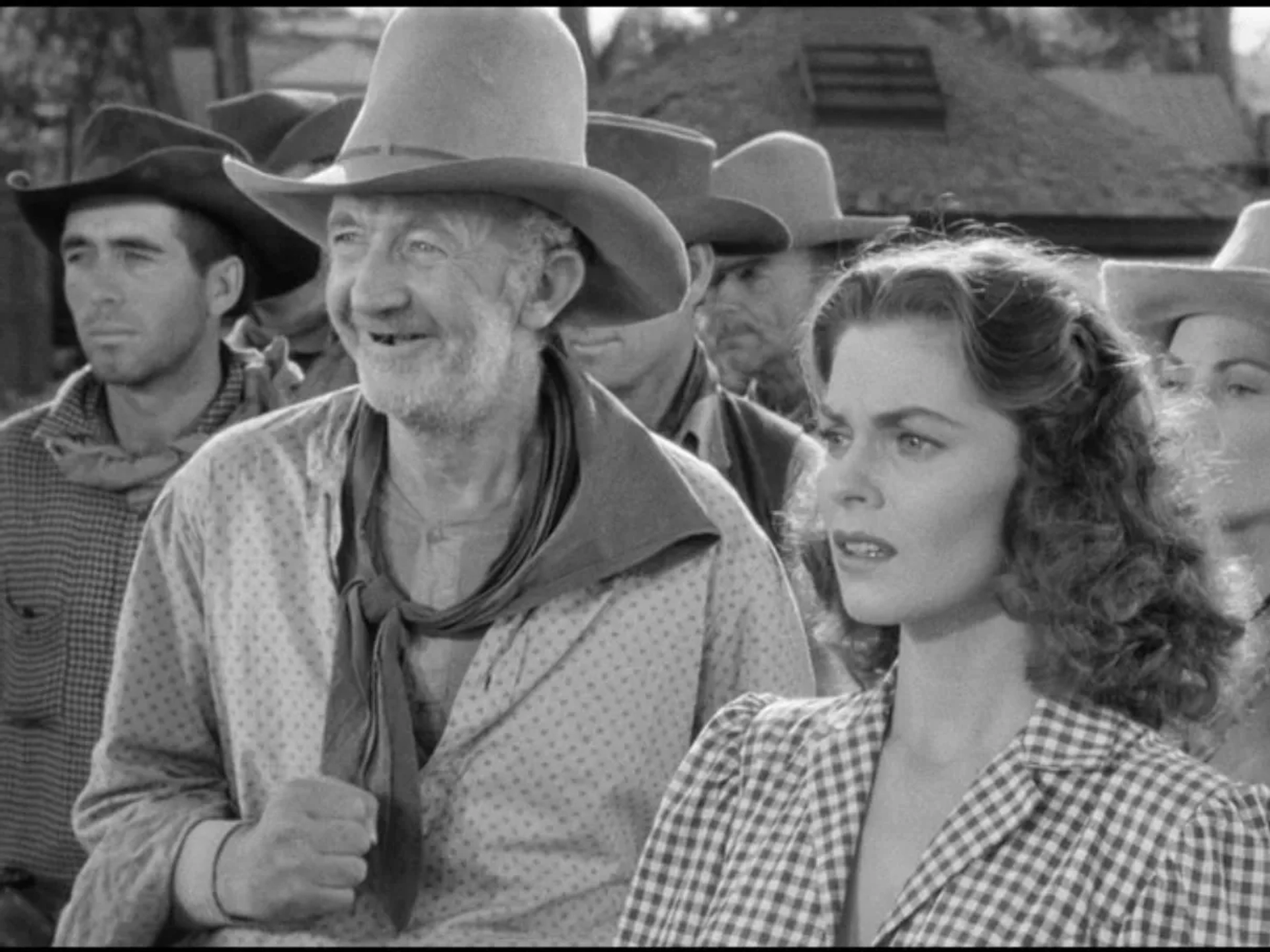 Walter Brennan and Joanne Dru in Red River (1948)