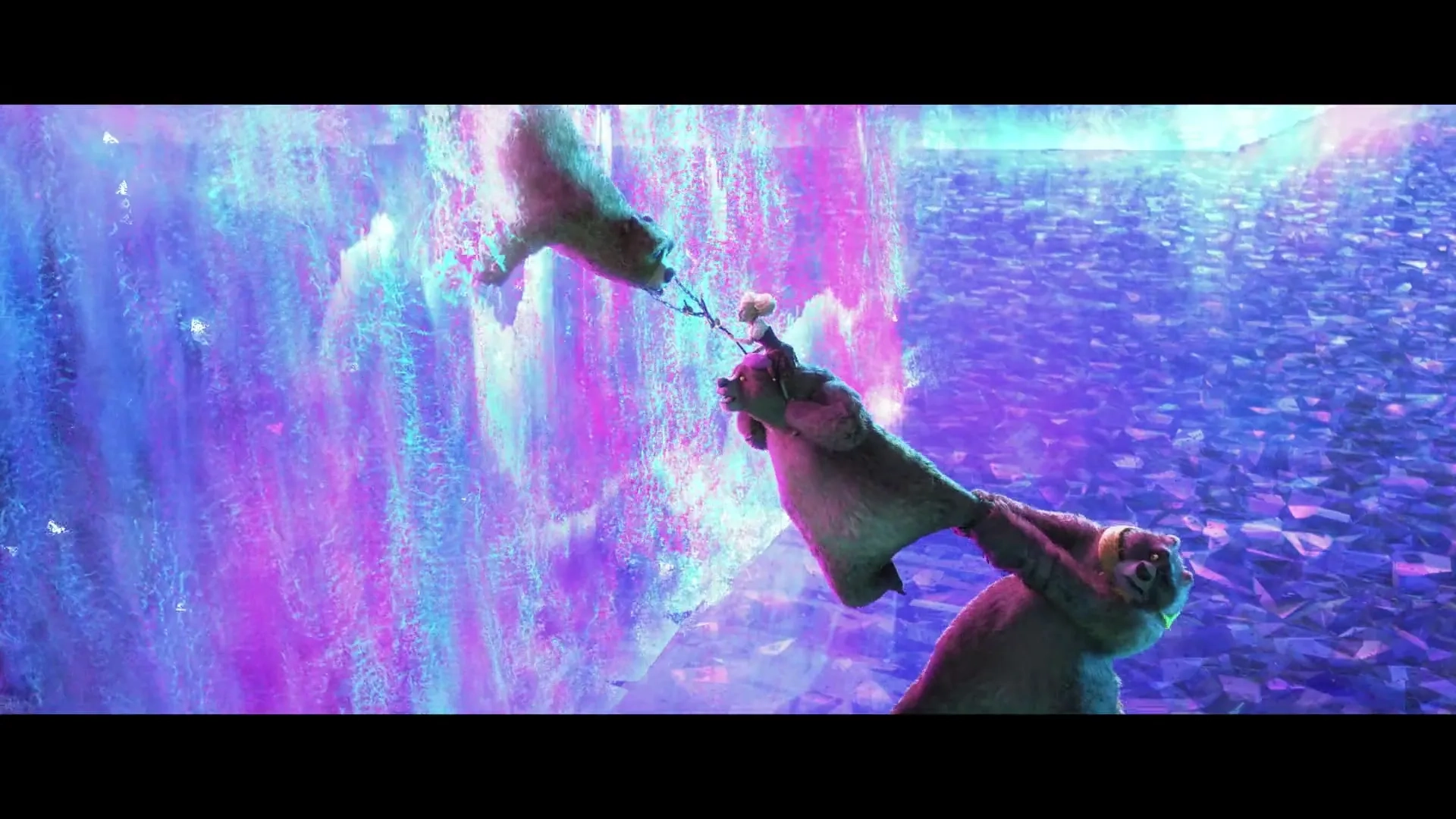 Ray Winstone, Olivia Colman, Samson Kayo, and Florence Pugh in Puss in Boots: The Last Wish (2022)