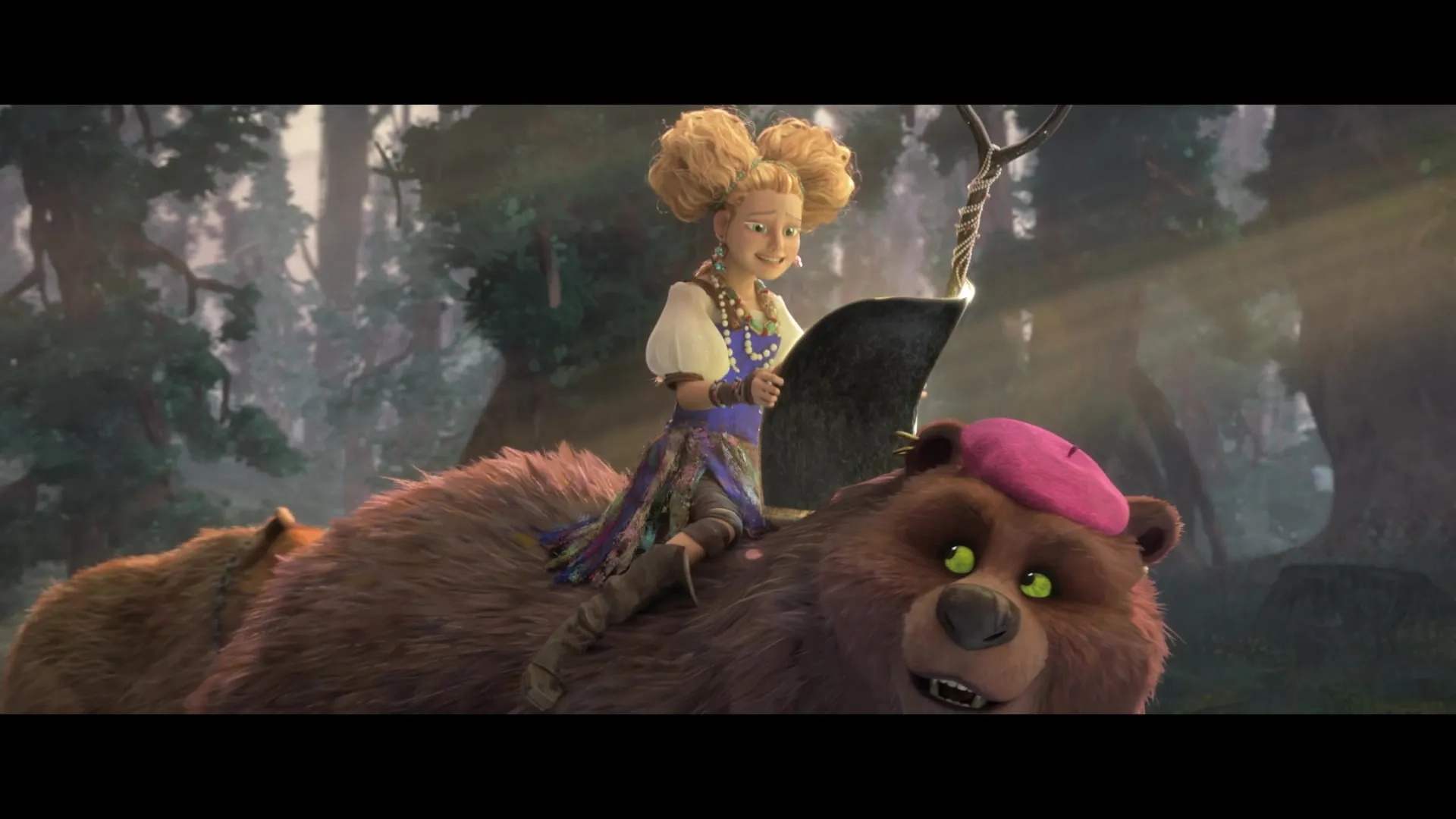 Olivia Colman, Samson Kayo, and Florence Pugh in Puss in Boots: The Last Wish (2022)