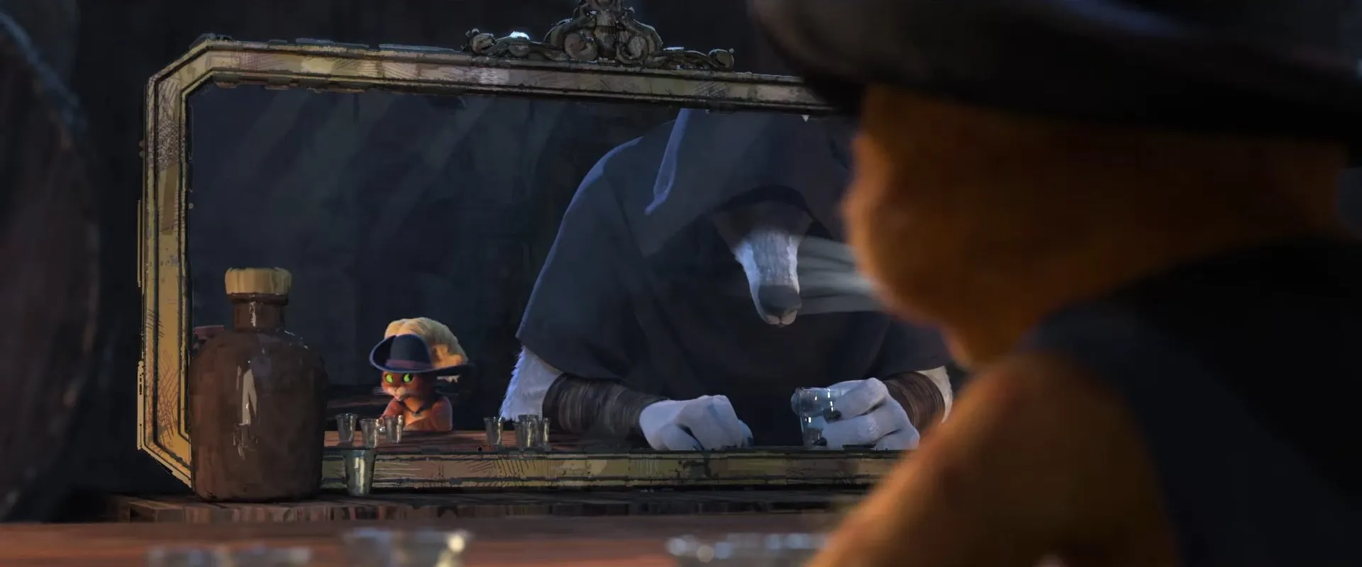 Antonio Banderas and Wagner Moura in Puss in Boots: The Last Wish (2022)