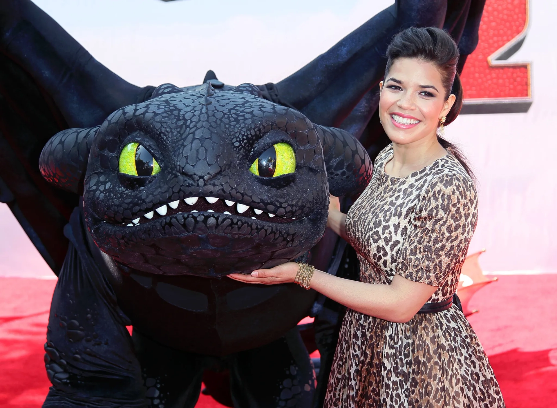 Actress America Ferrera attends the premiere of Twentieth Century Fox and DreamWorks Animation "How to Train Your Dragon 2" at the Regency Village Theatre on June 8, 2014 in Westwood, California.