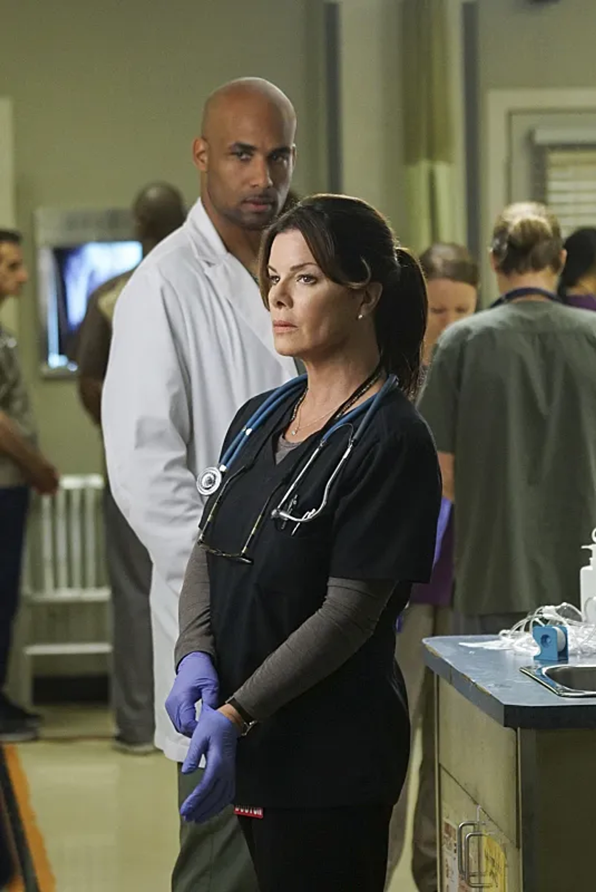 Marcia Gay Harden and Boris Kodjoe in Code Black (2015)