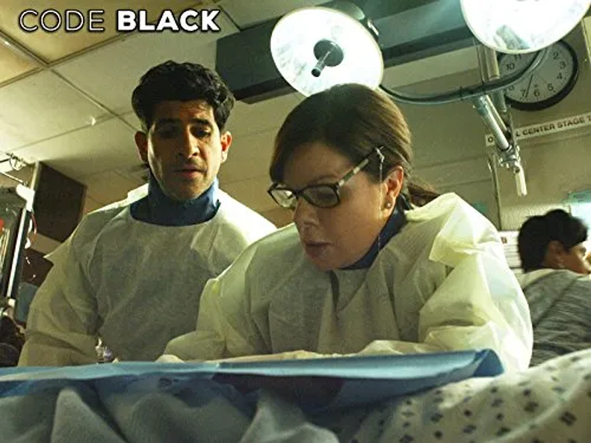 Marcia Gay Harden and Raza Jaffrey in Code Black (2015)