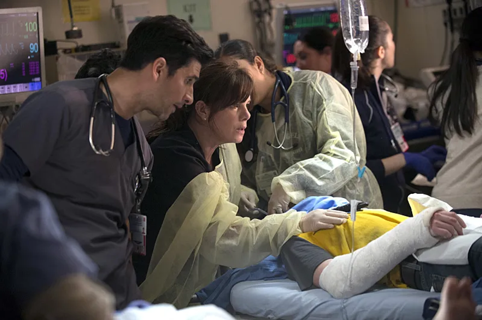 Marcia Gay Harden and Raza Jaffrey in Code Black (2015)