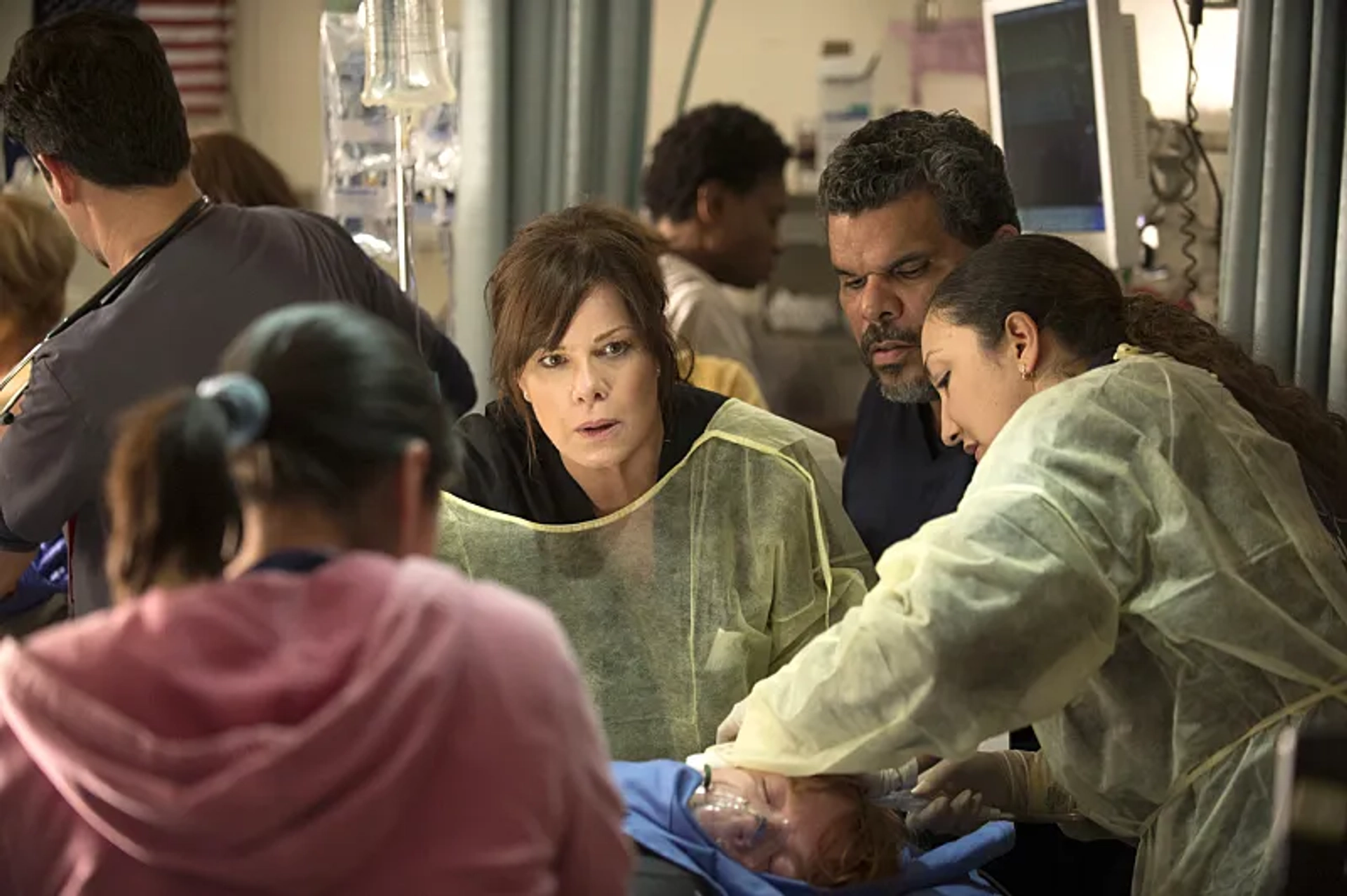 Marcia Gay Harden and Luis Guzmán in Code Black (2015)