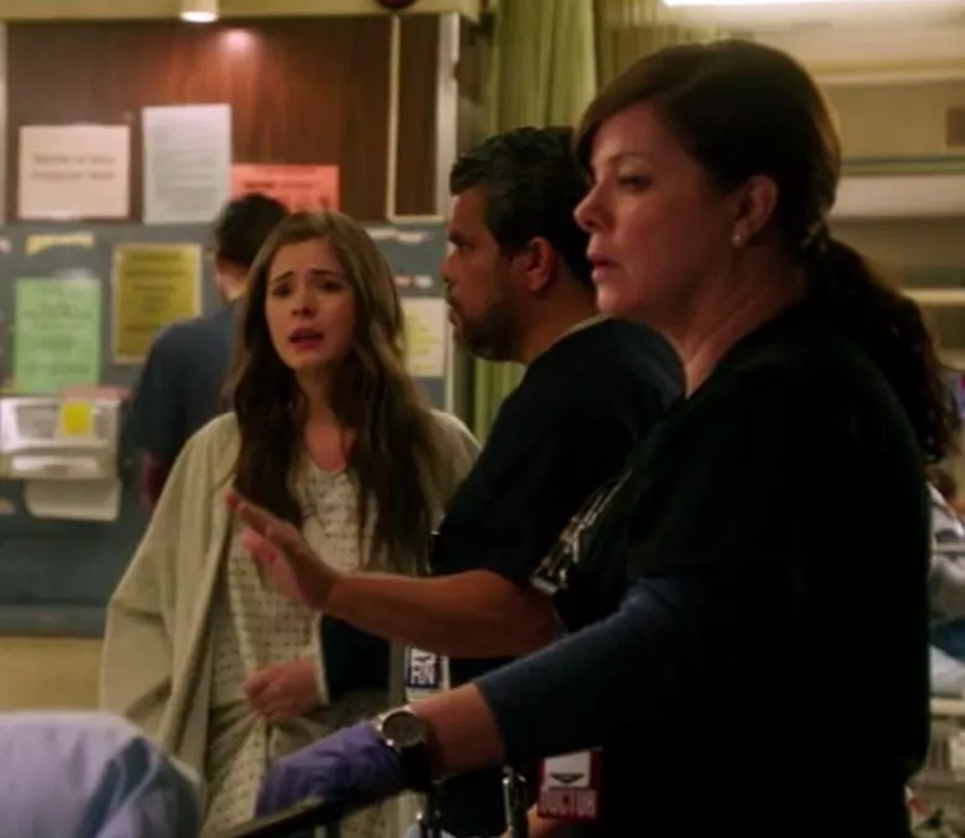 Marcia Gay Harden, Luis Guzmán, and Virginia Tucker in Code Black (2015)