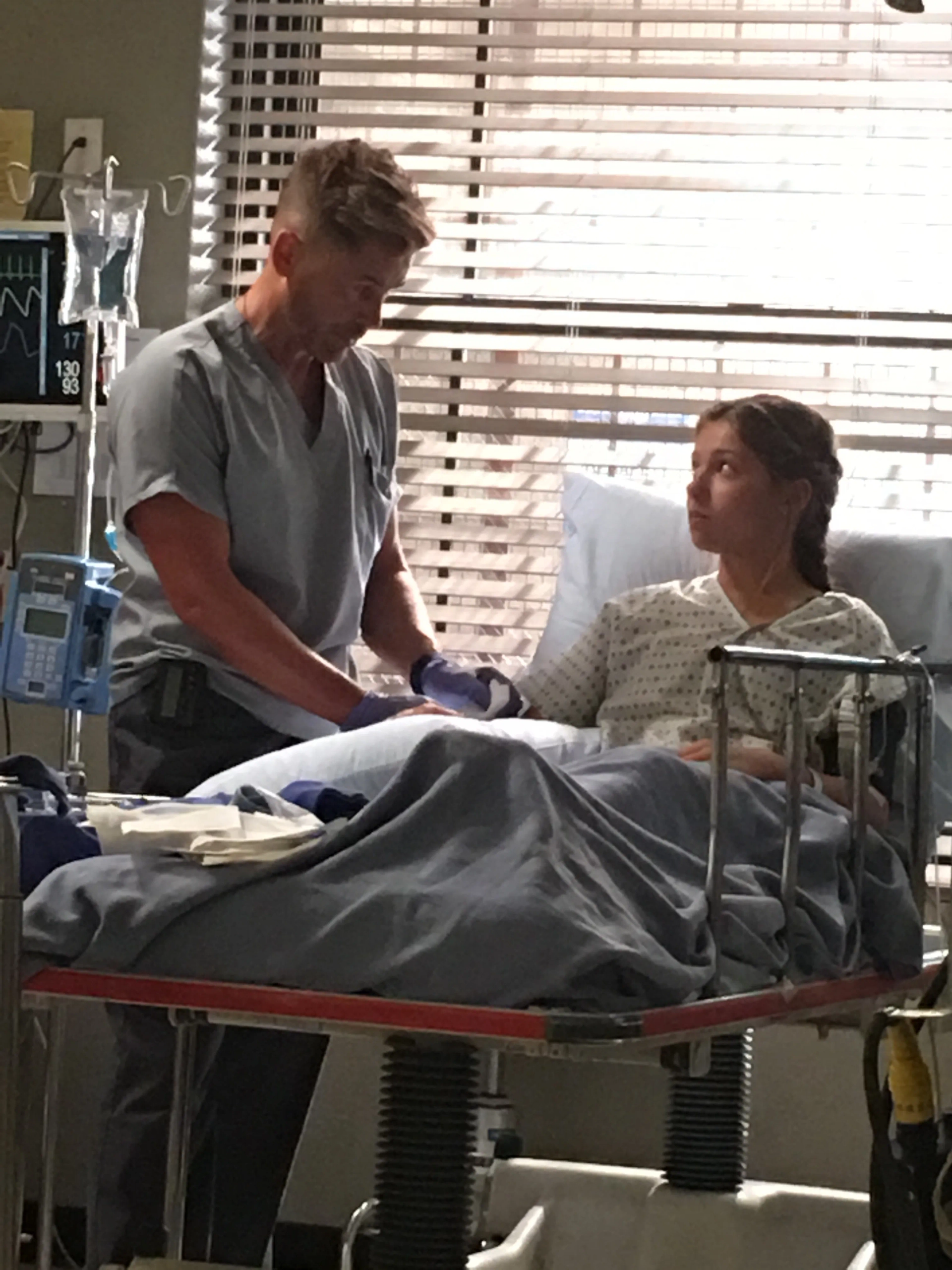 Rob Lowe and Emma Engle in Code Black (2015)