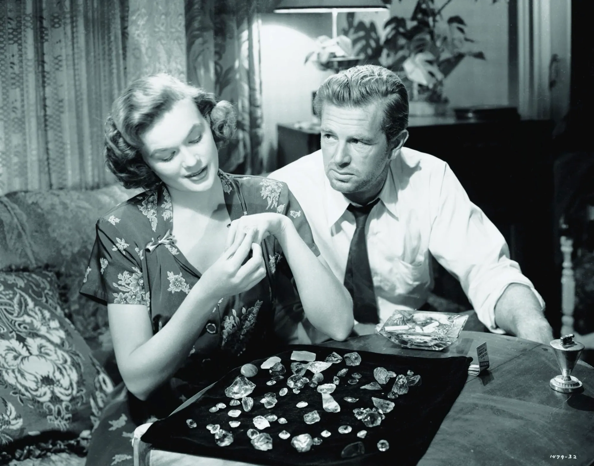 Sterling Hayden and Jean Hagen in The Asphalt Jungle (1950)