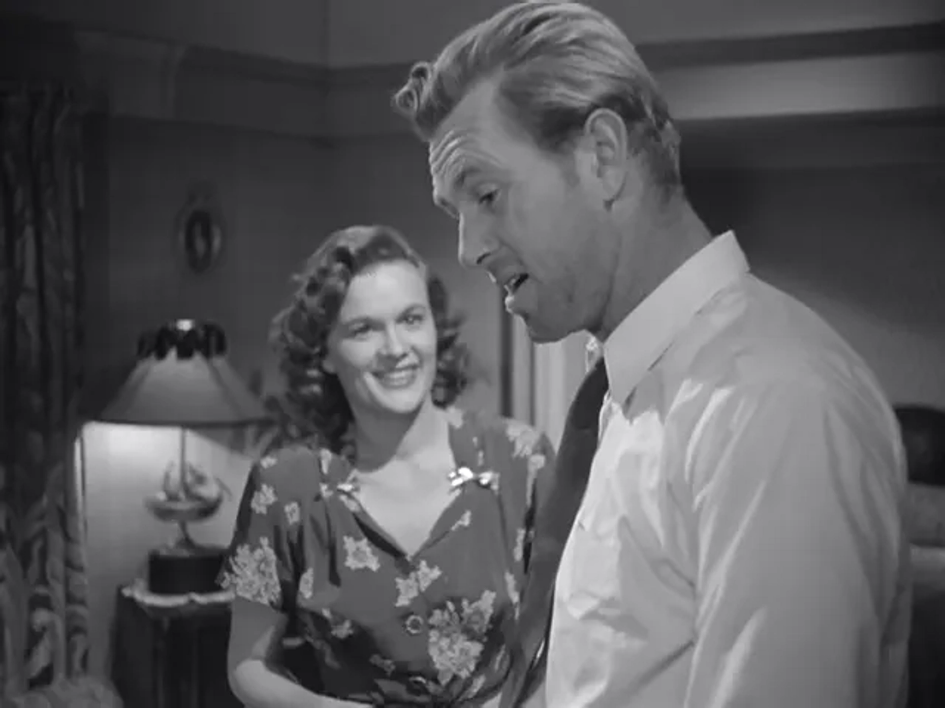 Sterling Hayden and Jean Hagen in The Asphalt Jungle (1950)