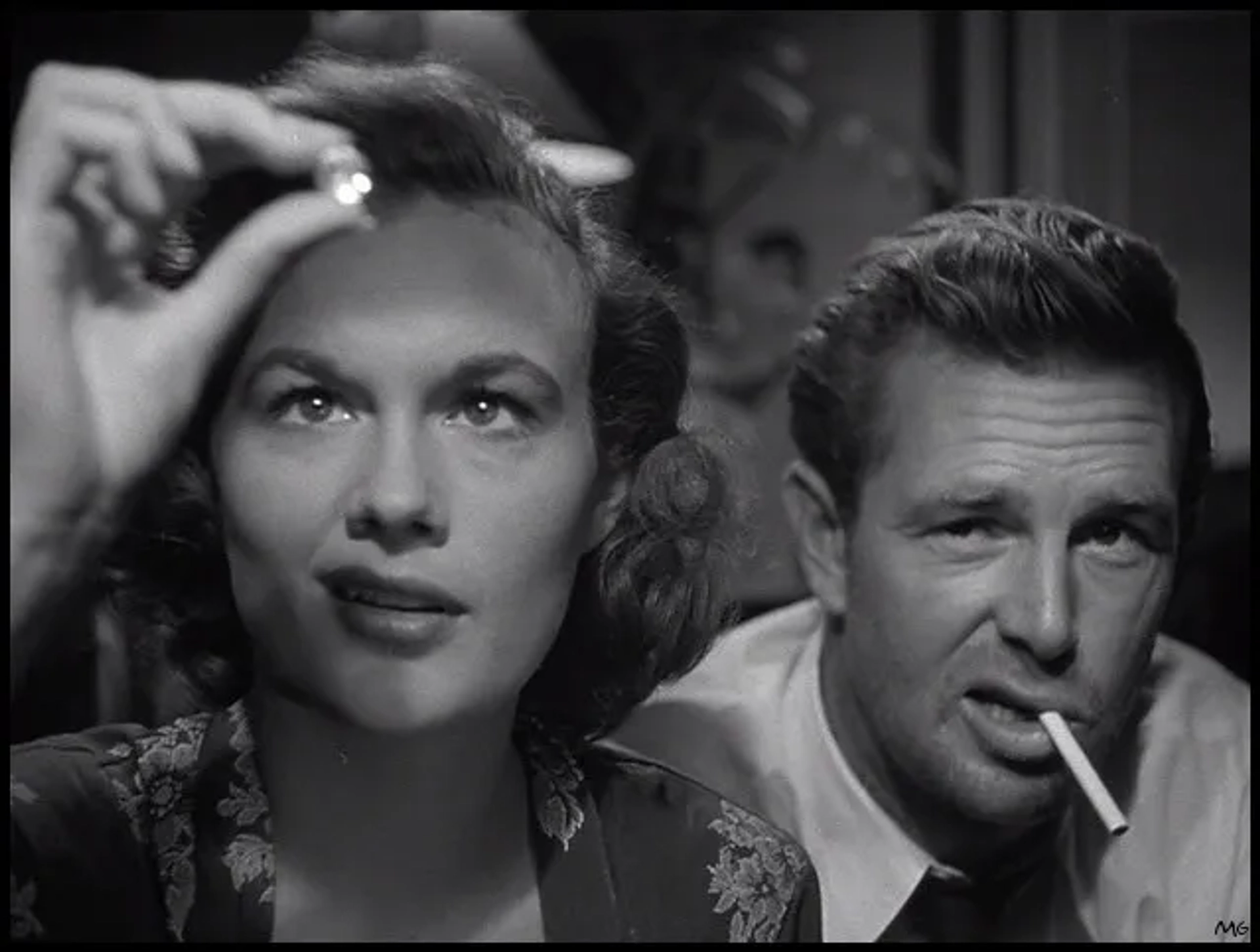 Sterling Hayden and Jean Hagen in The Asphalt Jungle (1950)